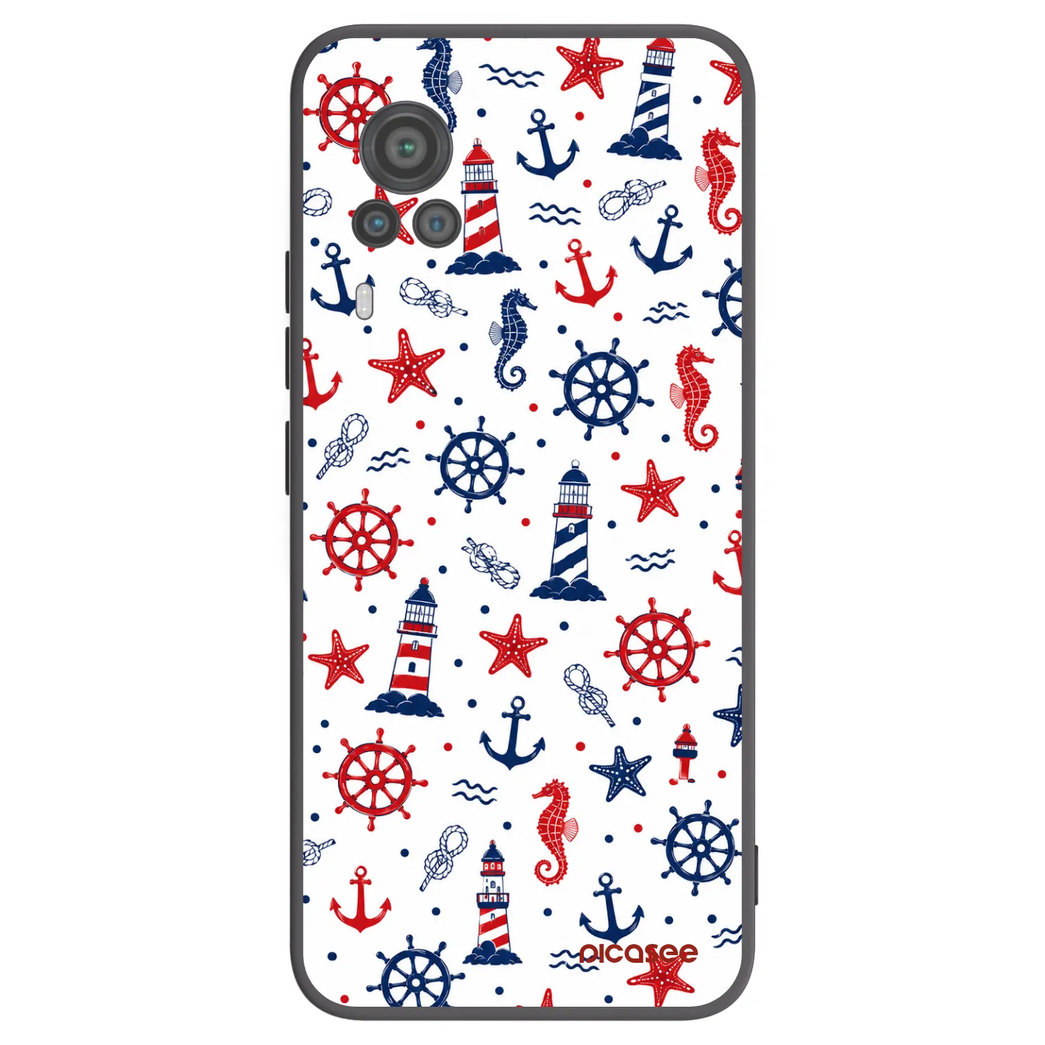 Picasee fekete szilikon tok az alábbi mobiltelefonokra Vivo X60 Pro 5G - Sailor Vibes