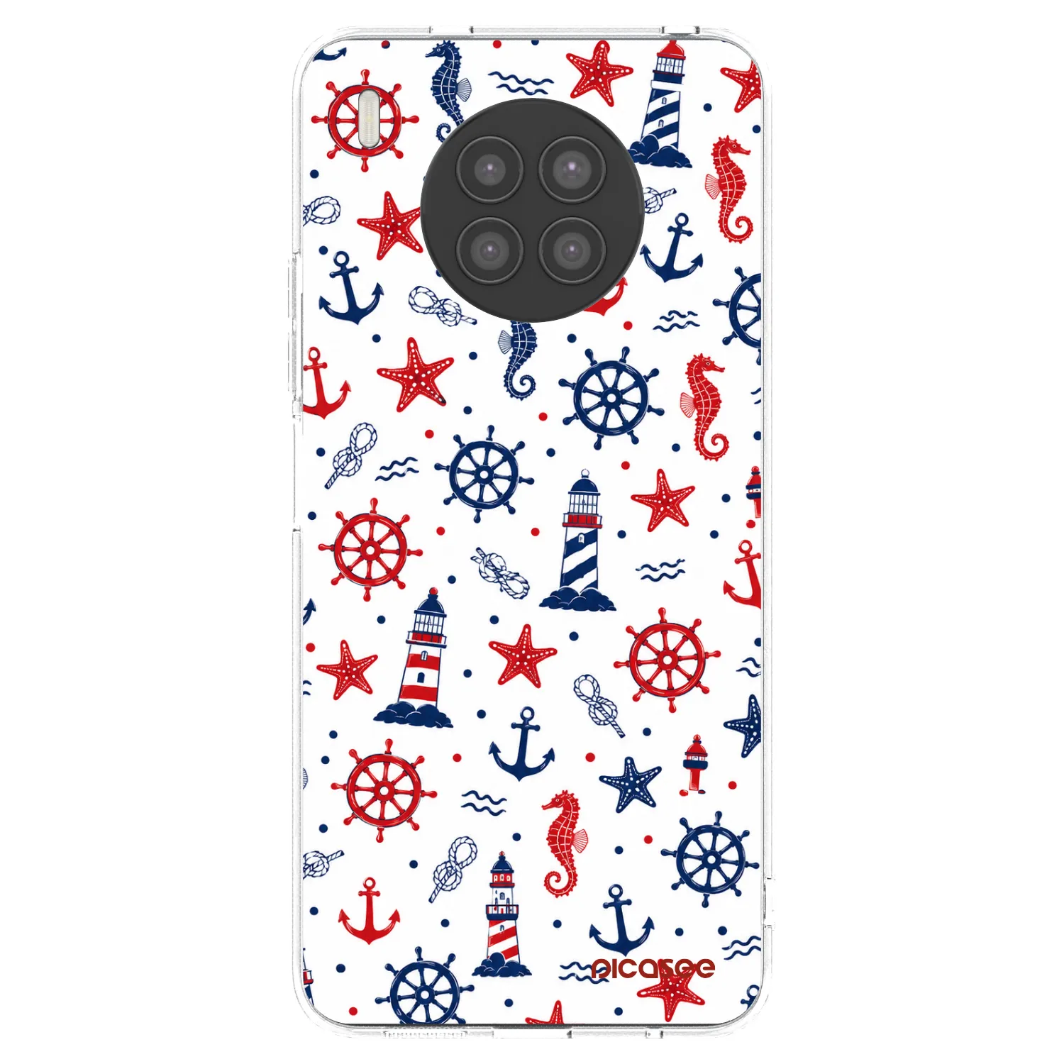 Picasee átlátszó szilikon tok az alábbi mobiltelefonokra Huawei Nova 8i - Sailor Vibes