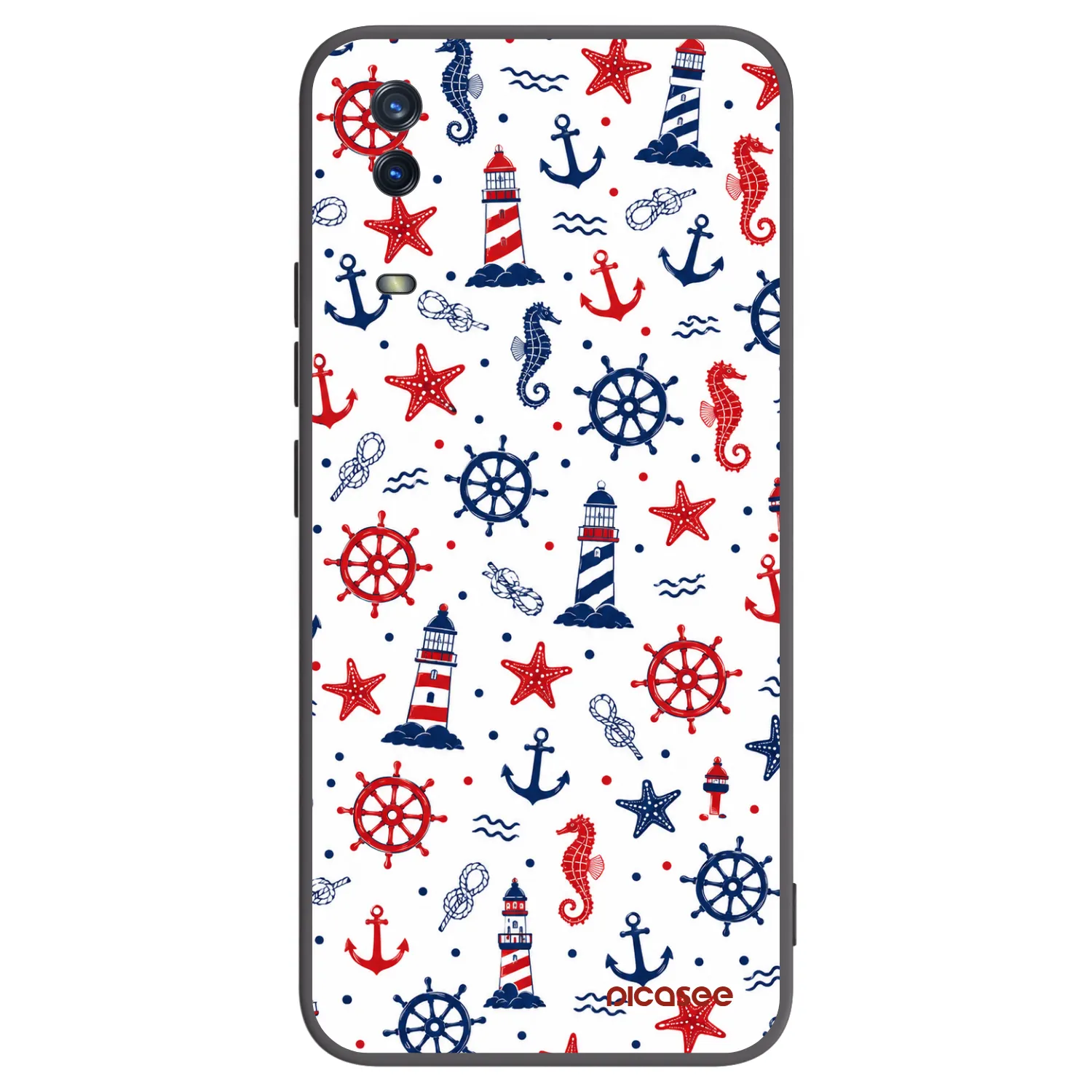Picasee fekete szilikon tok az alábbi mobiltelefonokra Vivo Y11s - Sailor Vibes
