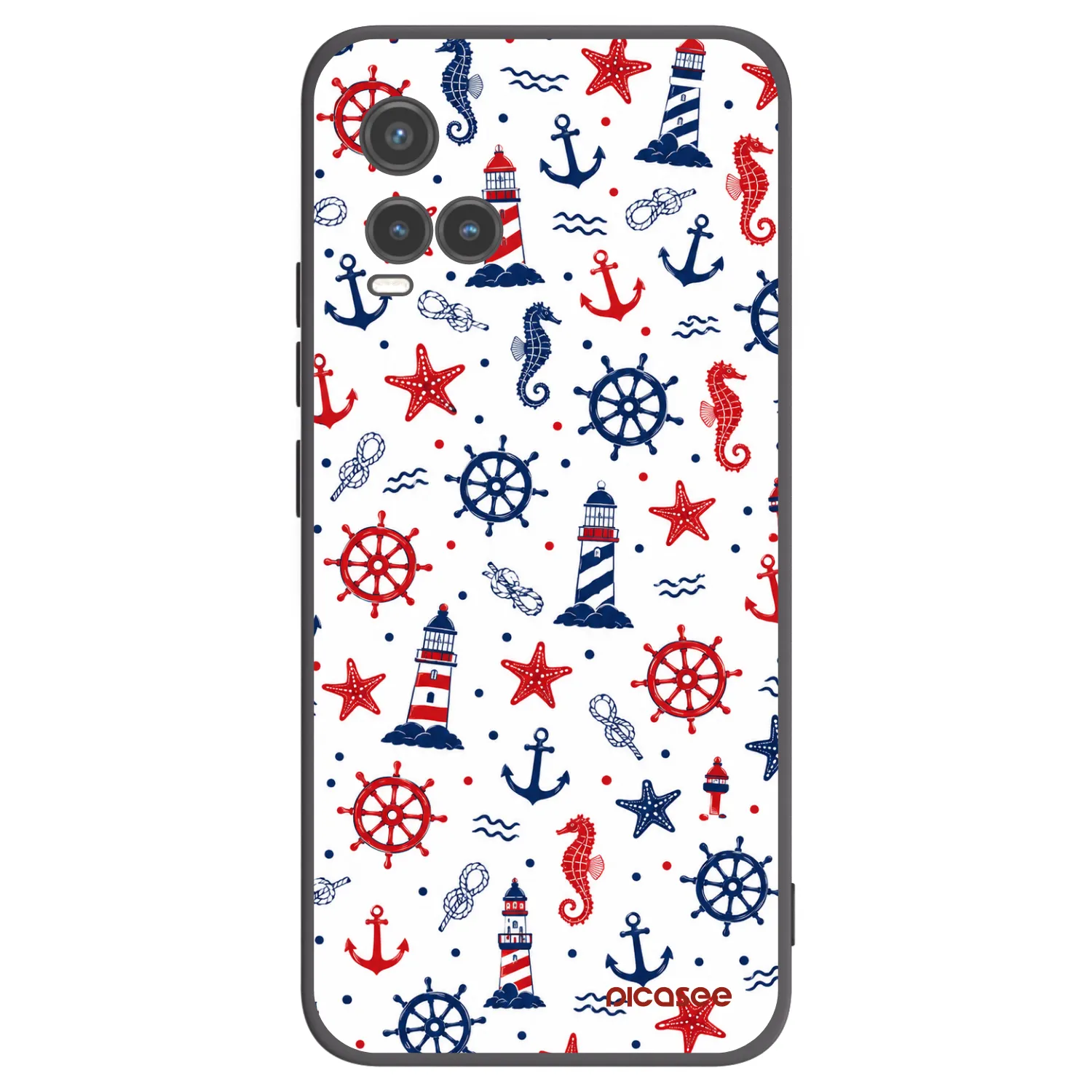 Picasee fekete szilikon tok az alábbi mobiltelefonokra Vivo Y33s - Sailor Vibes
