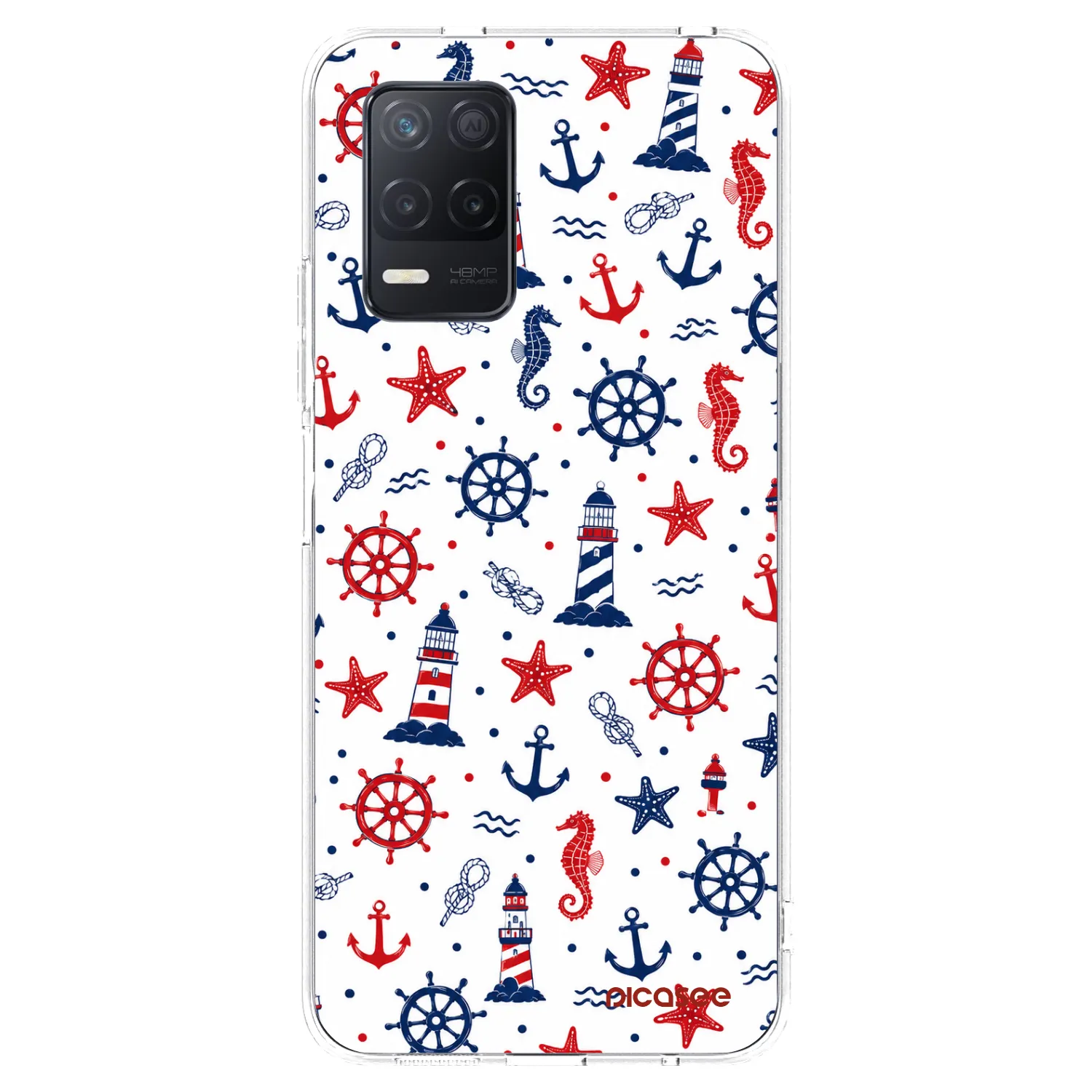 Picasee átlátszó szilikon tok az alábbi mobiltelefonokra Realme 8 5G - Sailor Vibes