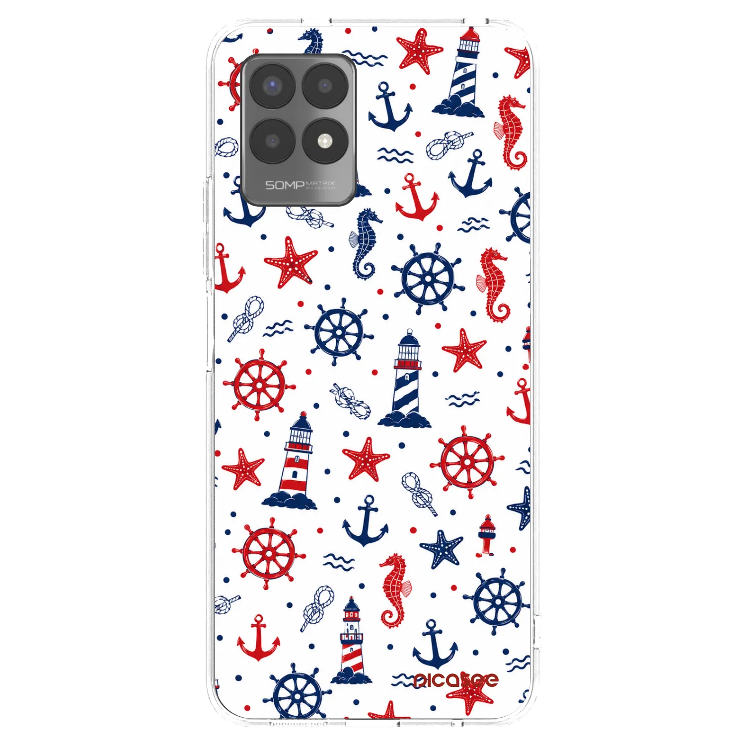 Picasee átlátszó szilikon tok az alábbi mobiltelefonokra Realme 8i - Sailor Vibes