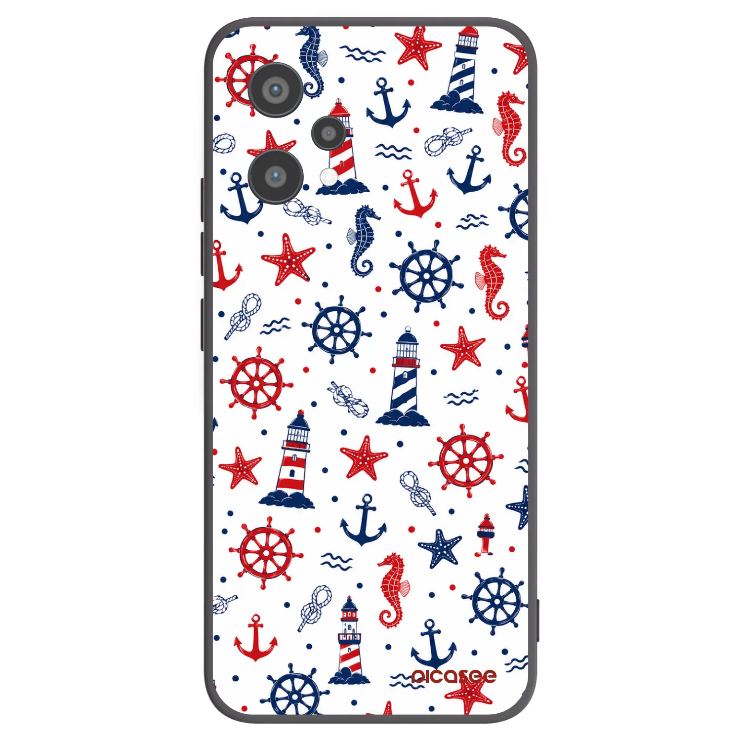 Picasee fekete szilikon tok az alábbi mobiltelefonokra Realme 9 Pro 5G - Sailor Vibes