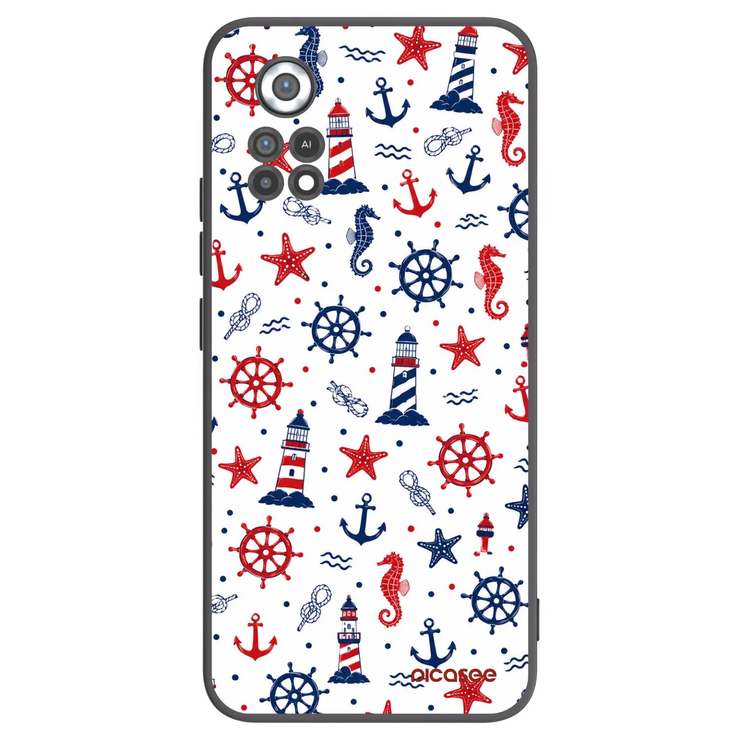 Picasee fekete szilikon tok az alábbi mobiltelefonokra Xiaomi Poco X4 Pro 5G - Sailor Vibes