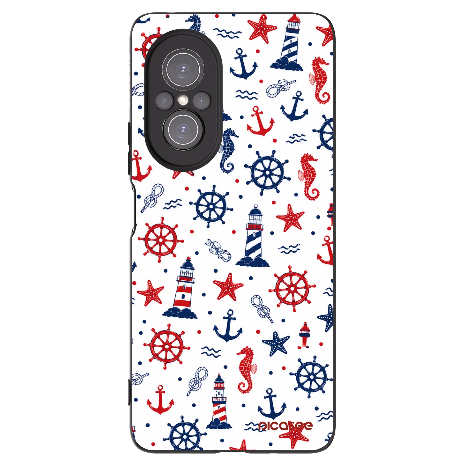 Picasee fekete szilikon tok az alábbi mobiltelefonokra Huawei Nova 9 SE - Sailor Vibes