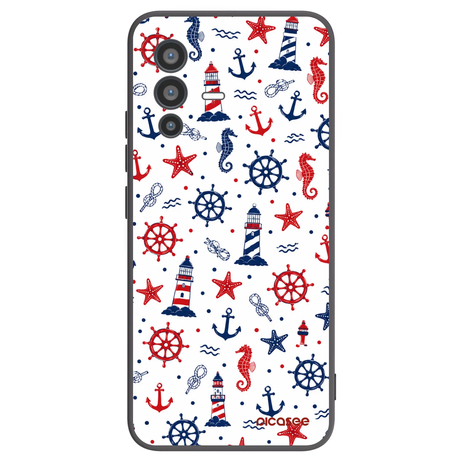 Picasee fekete szilikon tok az alábbi mobiltelefonokra Vivo V23 5G - Sailor Vibes