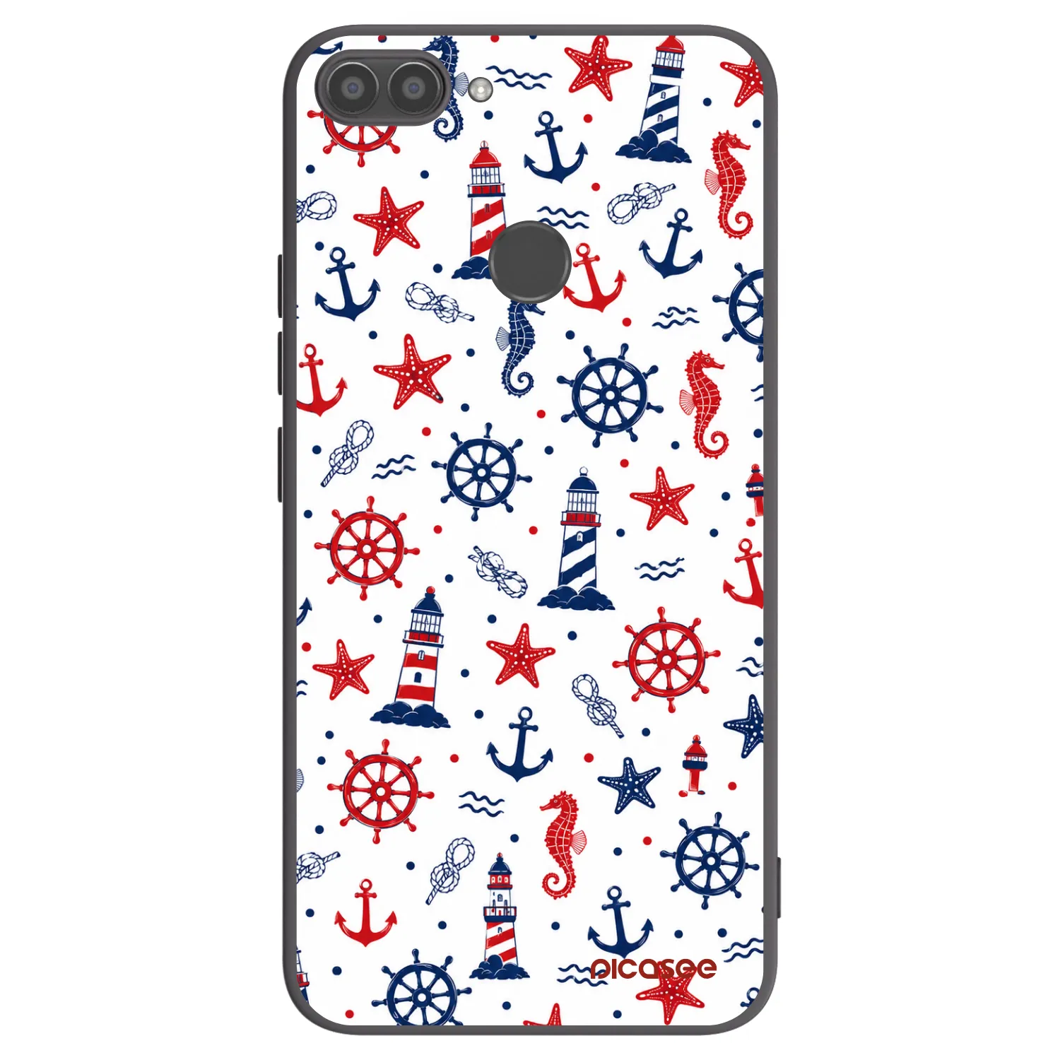 Picasee fekete szilikon tok az alábbi mobiltelefonokra Huawei P Smart - Sailor Vibes