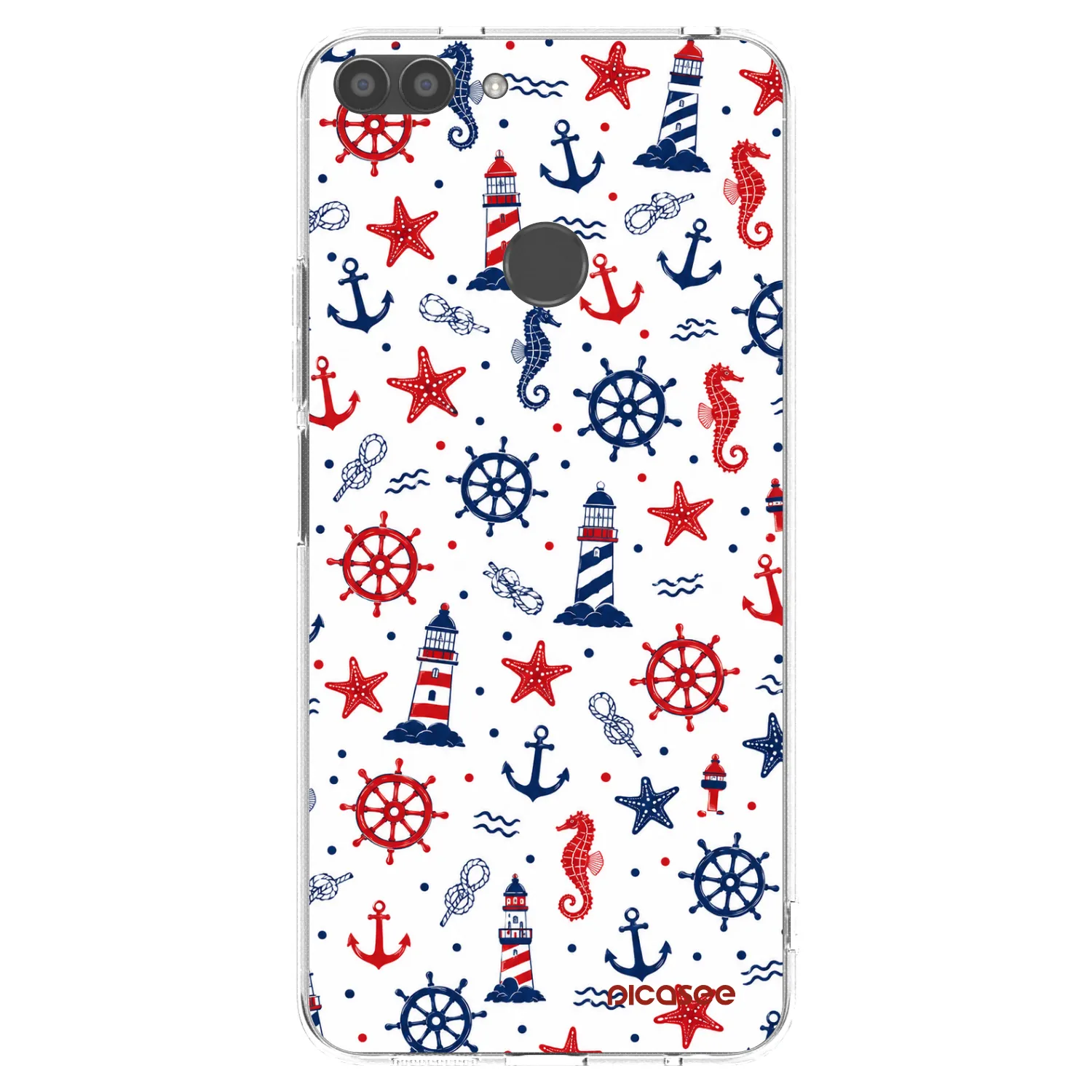 Picasee átlátszó szilikon tok az alábbi mobiltelefonokra Huawei P Smart - Sailor Vibes