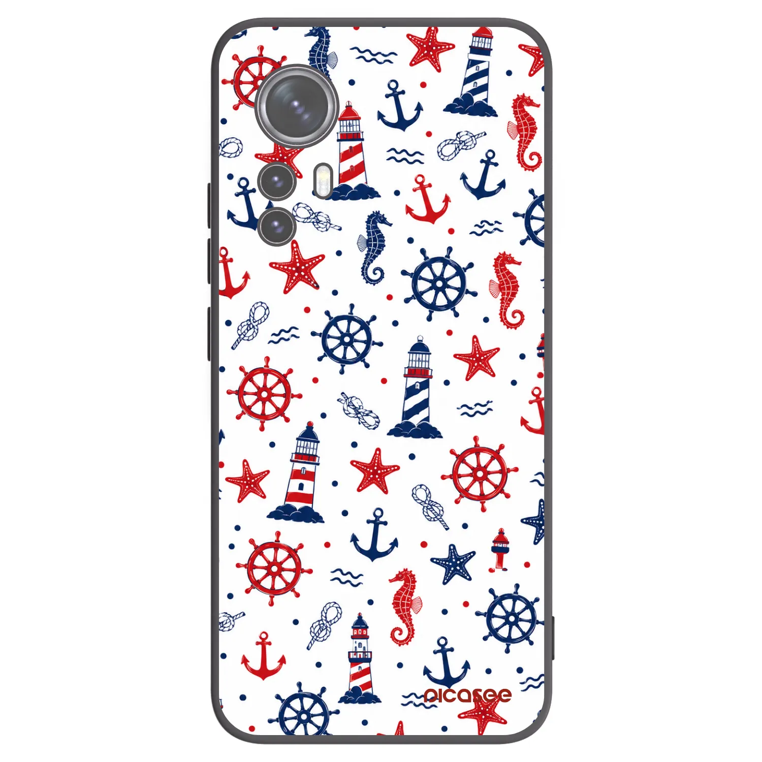 Picasee fekete szilikon tok az alábbi mobiltelefonokra Xiaomi 12X - Sailor Vibes