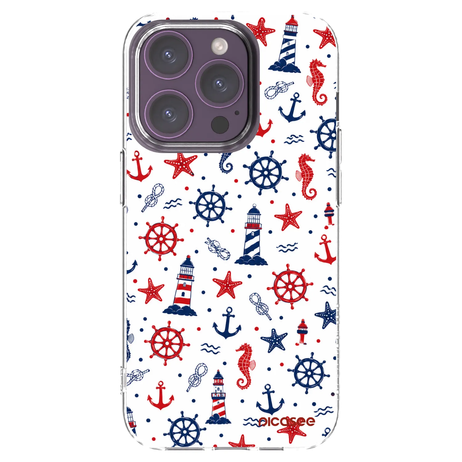 Picasee átlátszó szilikon tok az alábbi mobiltelefonokra Apple iPhone 14 Pro - Sailor Vibes