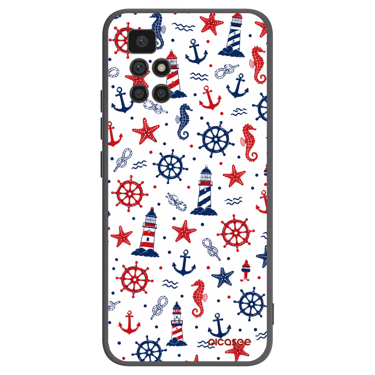 Picasee fekete szilikon tok az alábbi mobiltelefonokra Xiaomi Redmi 10 (2022) - Sailor Vibes