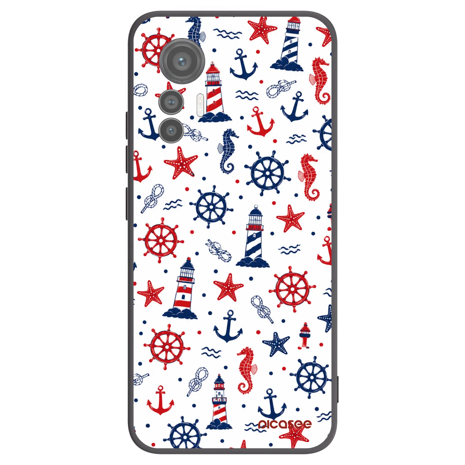 Picasee fekete szilikon tok az alábbi mobiltelefonokra Xiaomi 12 Lite - Sailor Vibes