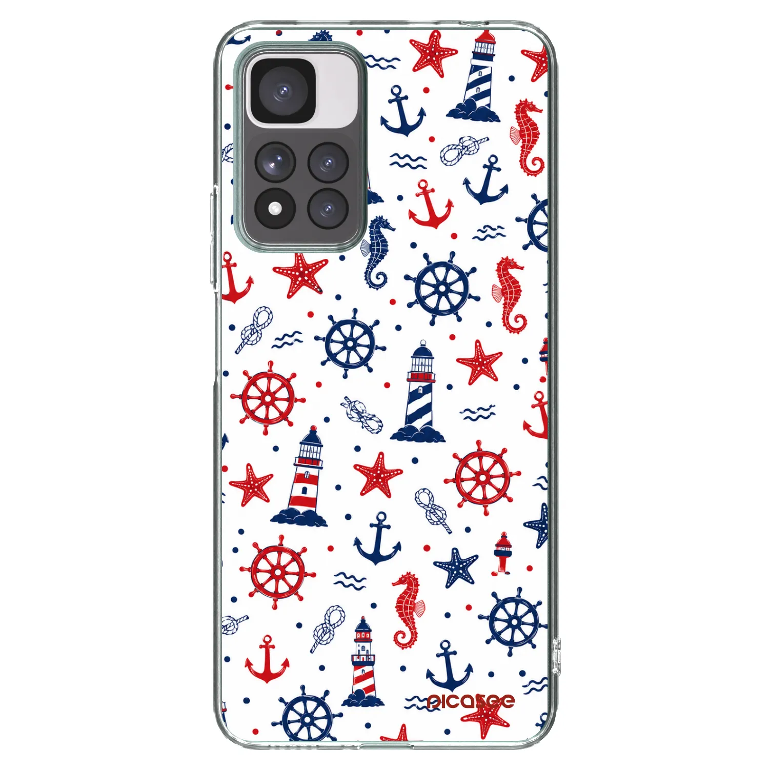 Picasee átlátszó szilikon tok az alábbi mobiltelefonokra Xiaomi Redmi Note 11 Pro+ 5G - Sailor Vibes