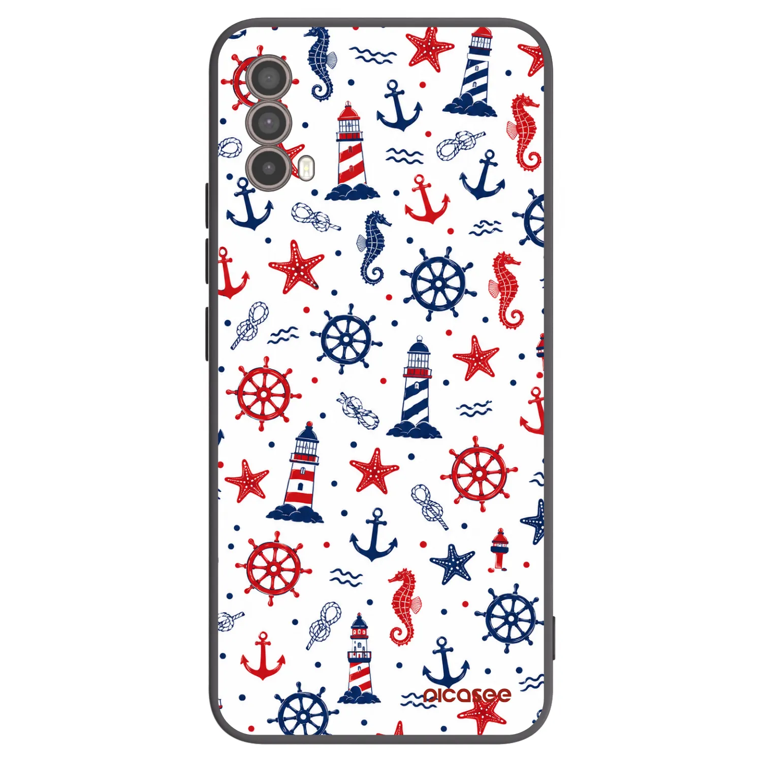Picasee fekete szilikon tok az alábbi mobiltelefonokra Motorola Moto E40 - Sailor Vibes