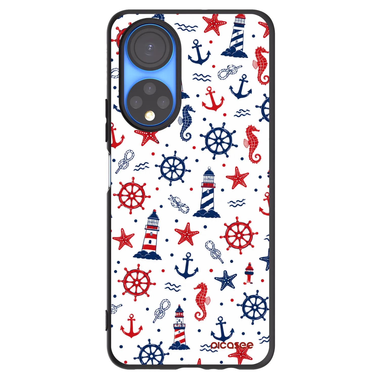 Picasee fekete szilikon tok az alábbi mobiltelefonokra Honor X7 - Sailor Vibes
