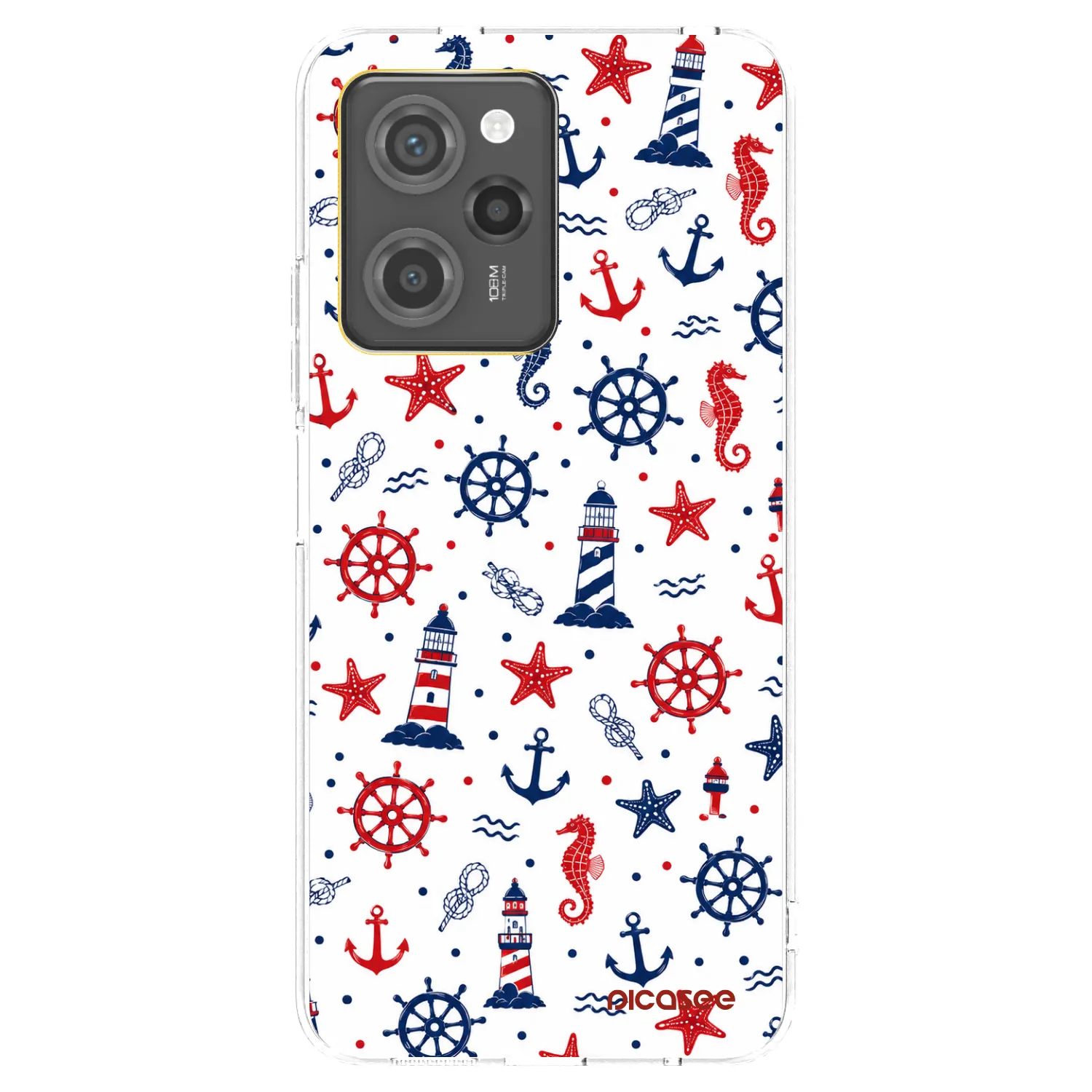 Picasee fekete szilikon tok az alábbi mobiltelefonokra Xiaomi Poco X5 Pro - Sailor Vibes