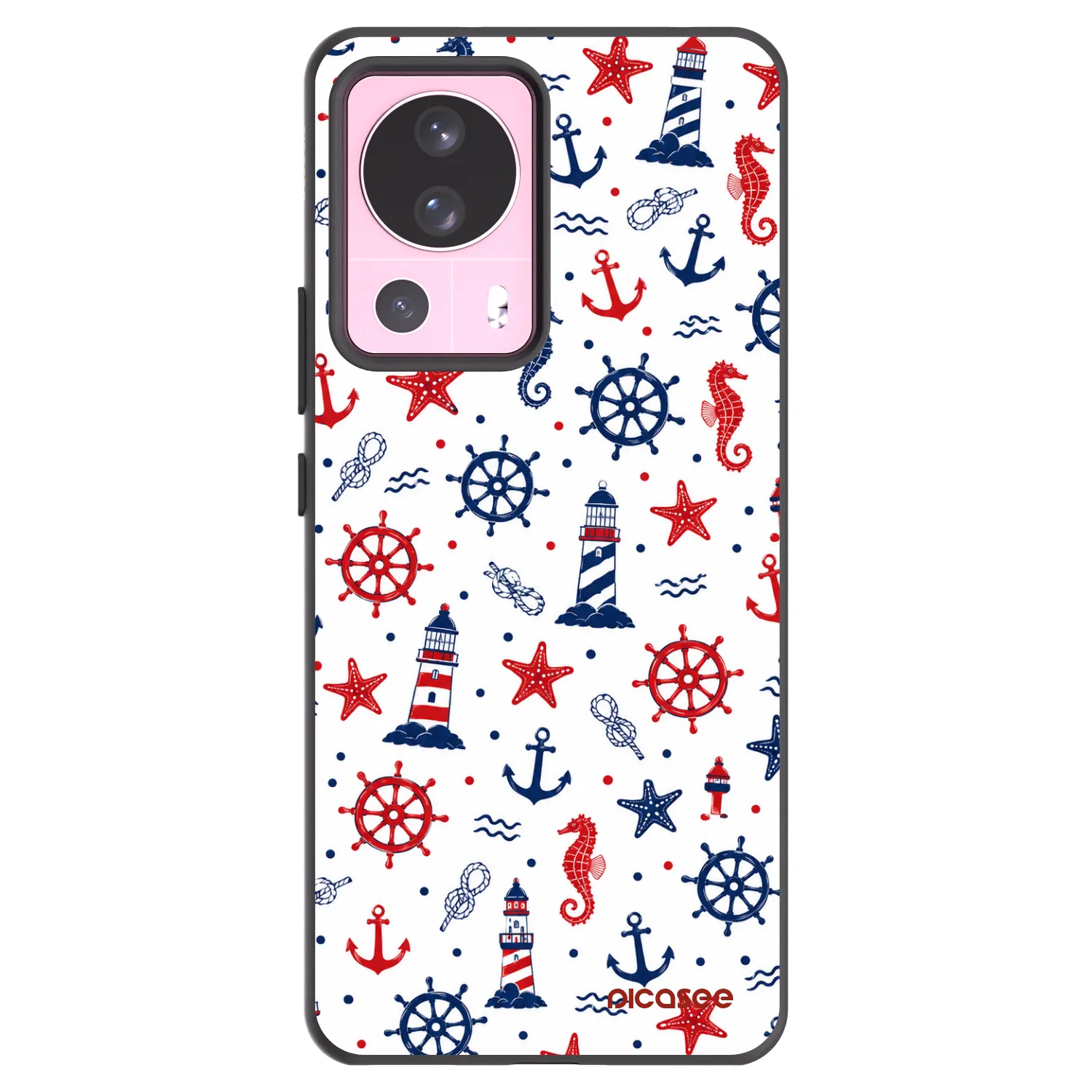 Picasee fekete szilikon tok az alábbi mobiltelefonokra Xiaomi 13 Lite - Sailor Vibes