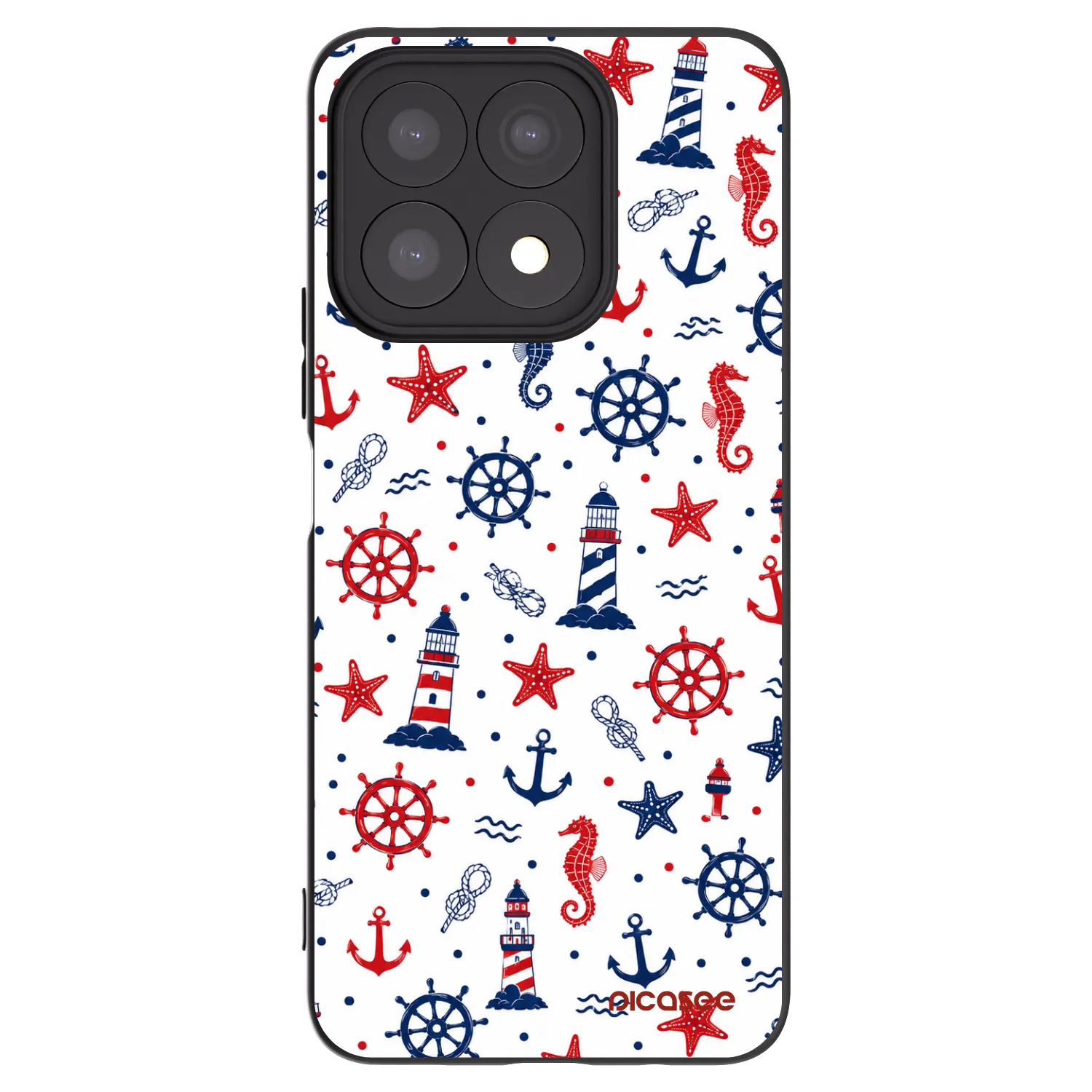 Picasee fekete szilikon tok az alábbi mobiltelefonokra Honor X8a - Sailor Vibes