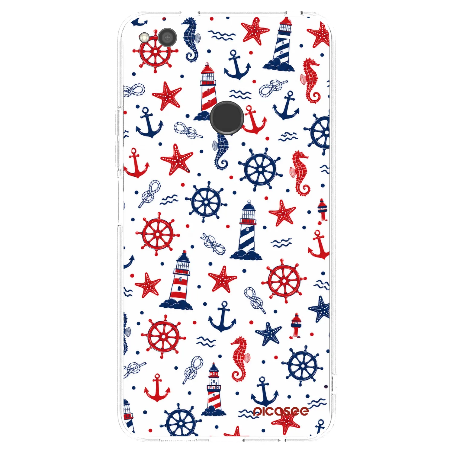 Picasee átlátszó szilikon tok az alábbi mobiltelefonokra Huawei P9 Lite 2017 - Sailor Vibes