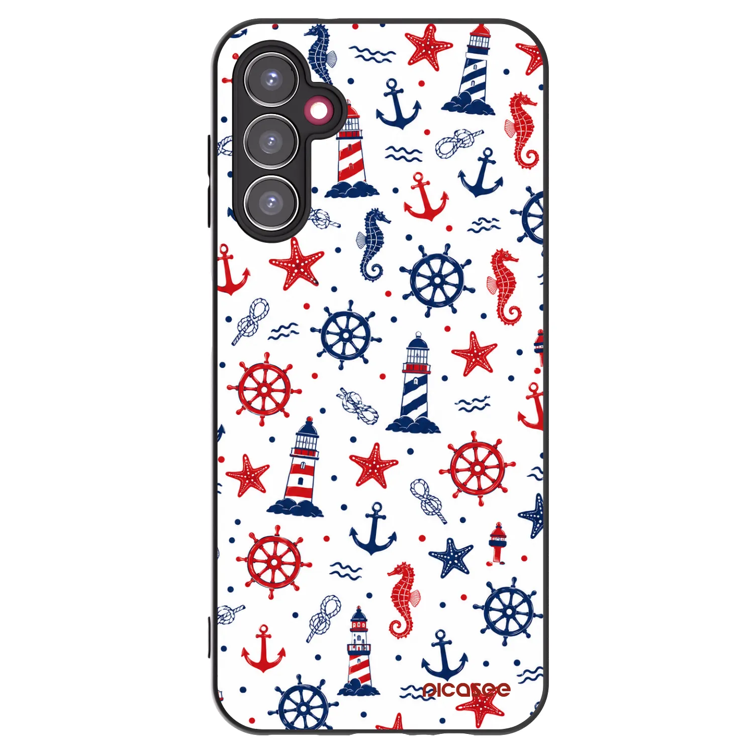 Picasee fekete szilikon tok az alábbi mobiltelefonokra Samsung Galaxy A14 5G A146P - Sailor Vibes