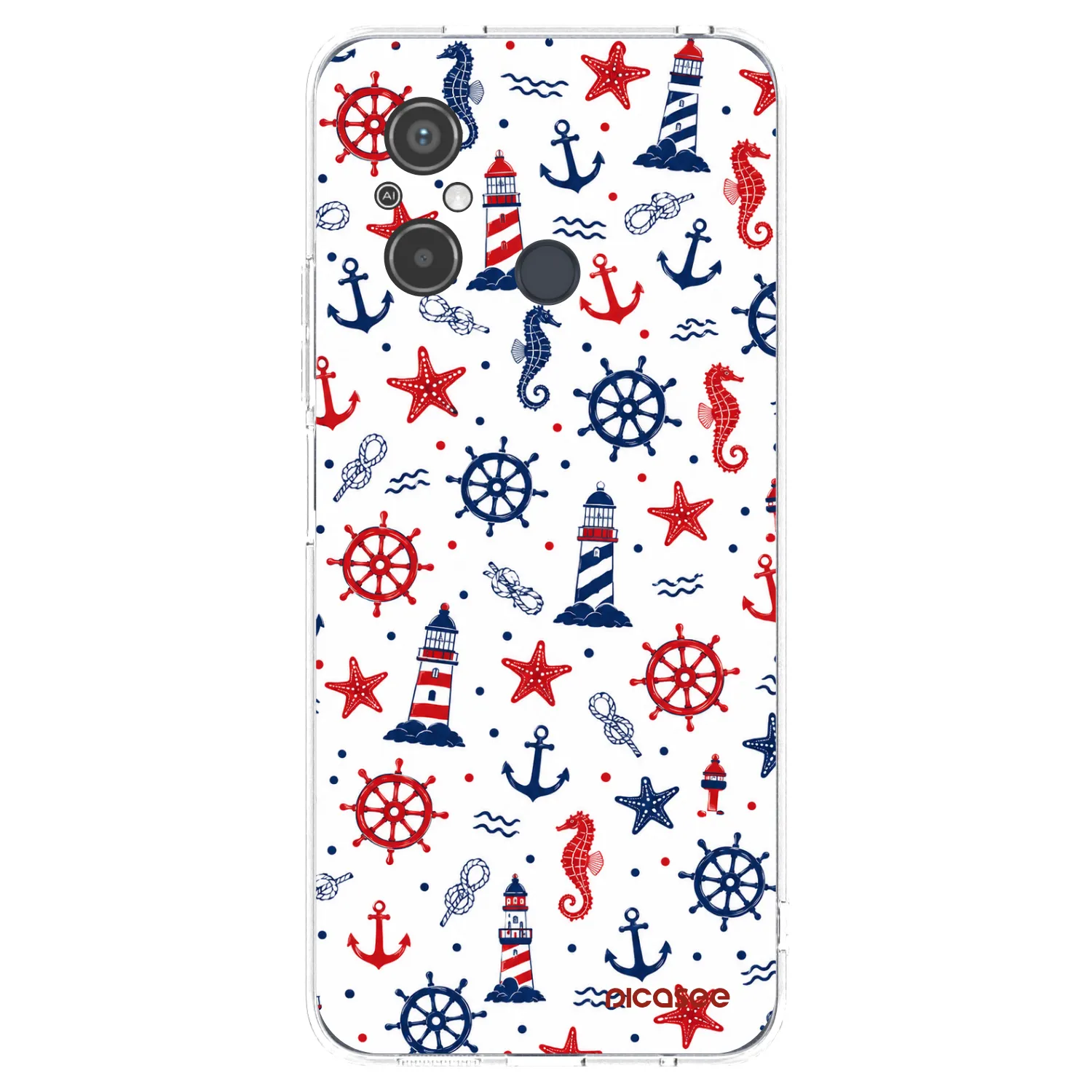 Picasee átlátszó szilikon tok az alábbi mobiltelefonokra Xiaomi Redmi 12C - Sailor Vibes