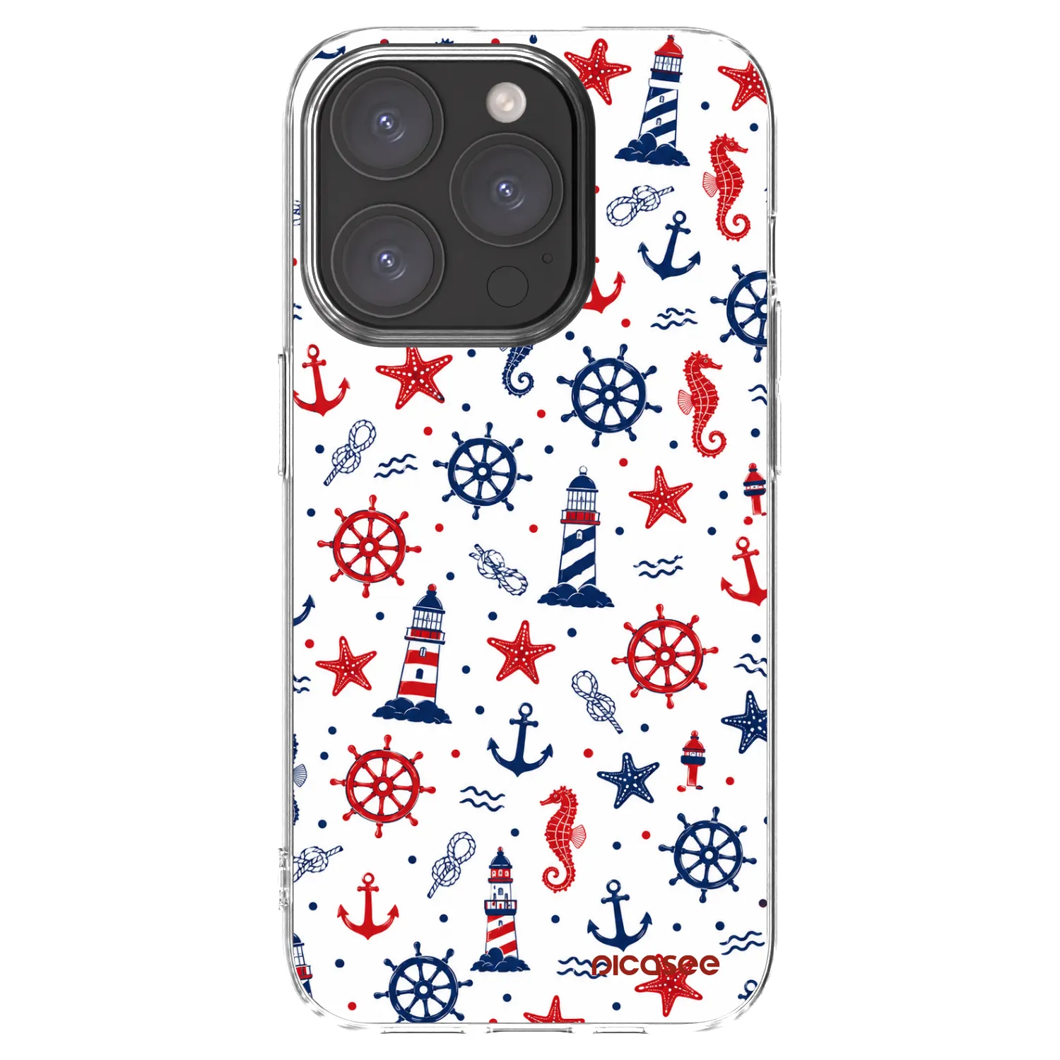 Picasee átlátszó szilikon tok az alábbi mobiltelefonokra Apple iPhone 15 Pro - Sailor Vibes