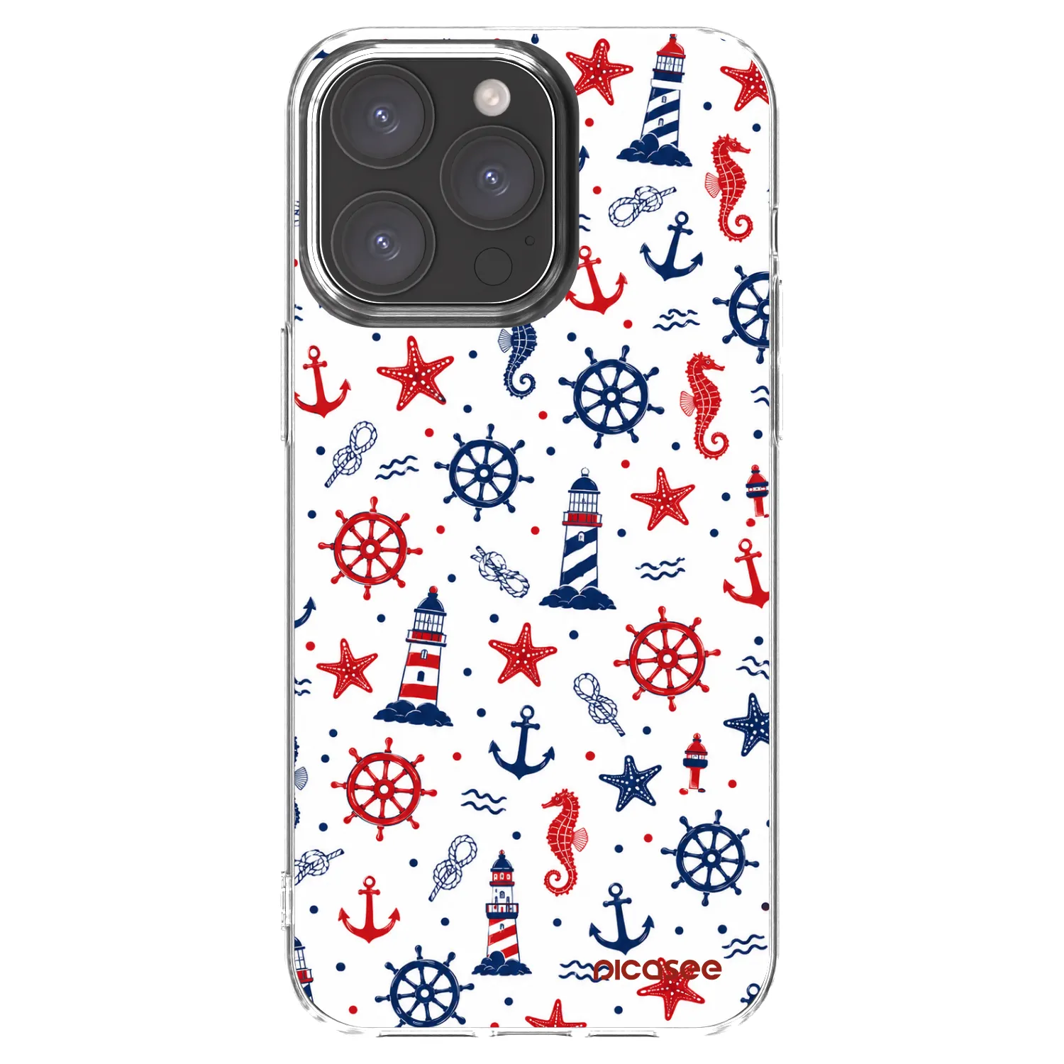 Picasee átlátszó szilikon tok az alábbi mobiltelefonokra Apple iPhone 15 Pro Max - Sailor Vibes
