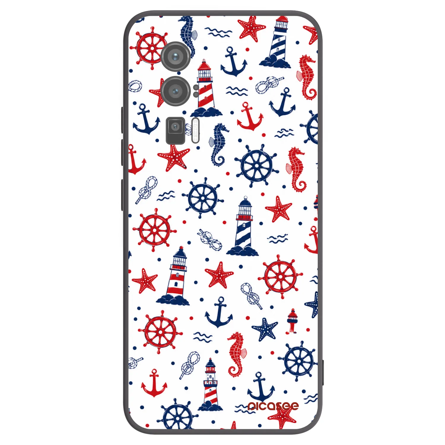Picasee fekete szilikon tok az alábbi mobiltelefonokra Xiaomi Poco F5 Pro 5G - Sailor Vibes