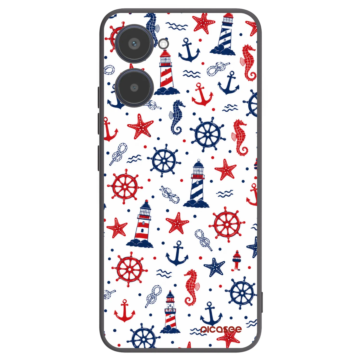 Picasee fekete szilikon tok az alábbi mobiltelefonokra Realme 10 4G - Sailor Vibes