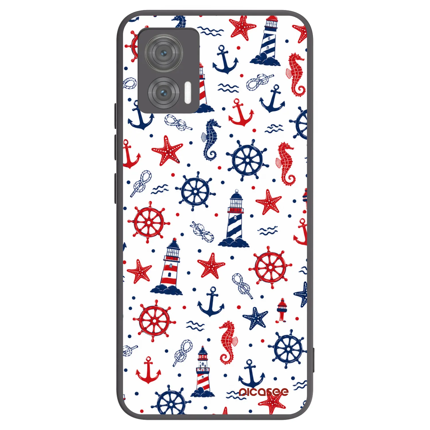 Picasee fekete szilikon tok az alábbi mobiltelefonokra Motorola Edge 30 Neo - Sailor Vibes