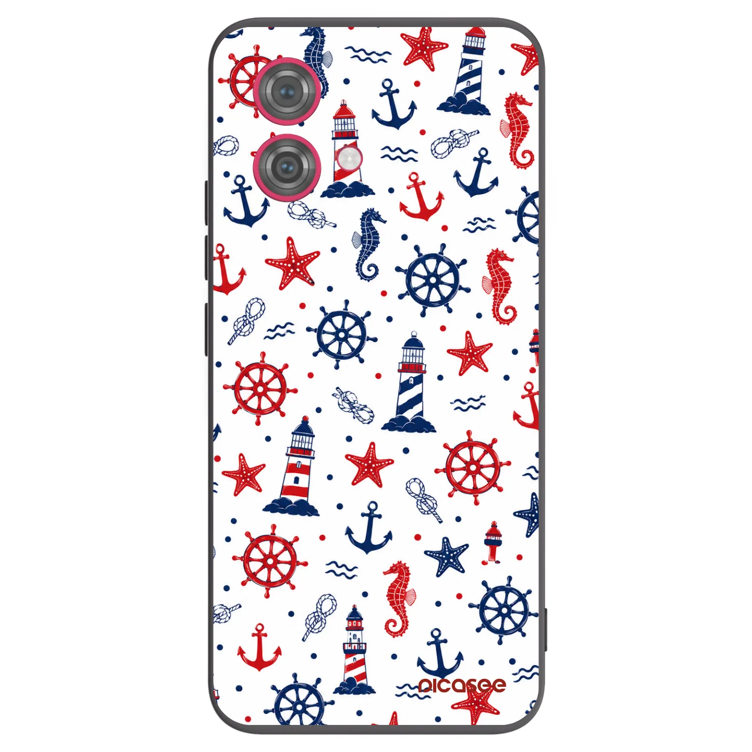 Picasee fekete szilikon tok az alábbi mobiltelefonokra Motorola Moto G84 5G - Sailor Vibes