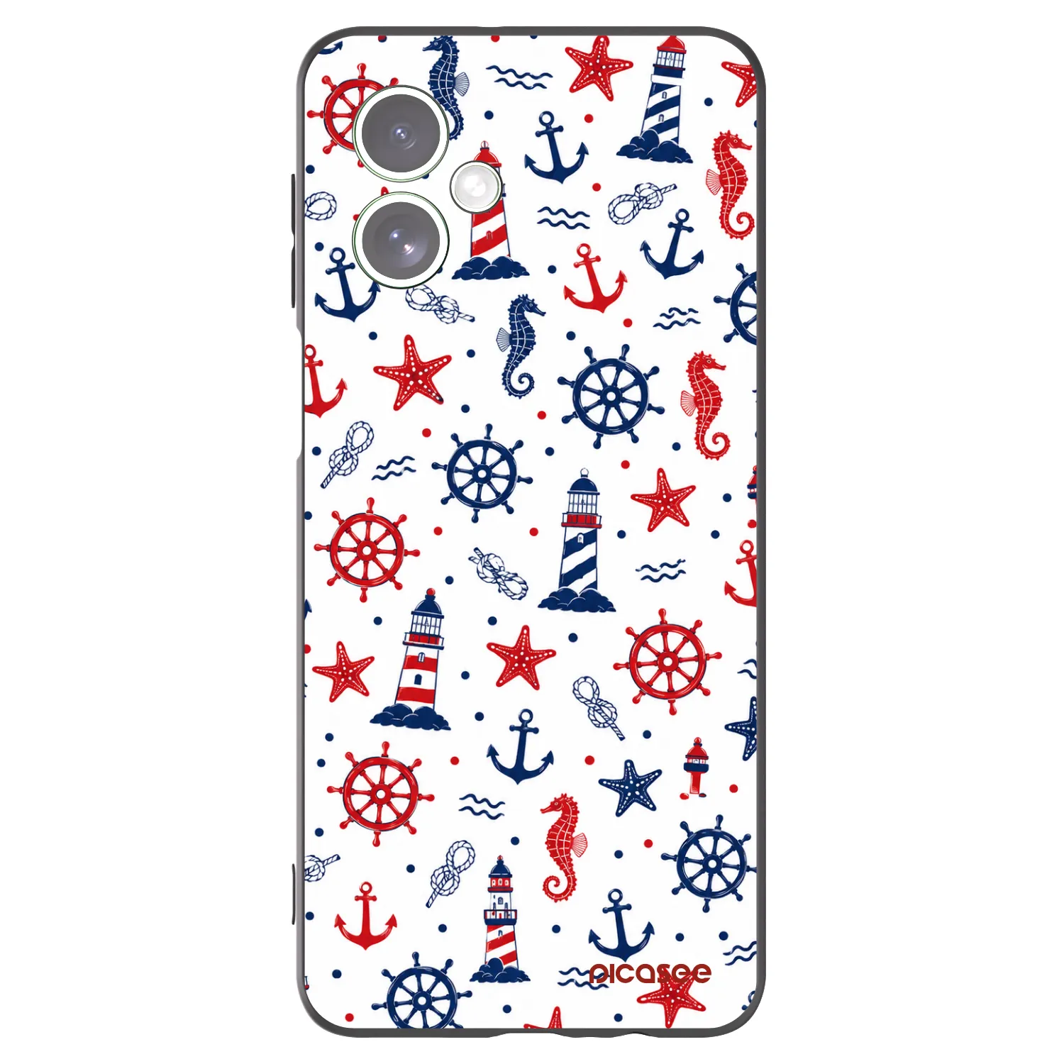 Picasee fekete szilikon tok az alábbi mobiltelefonokra Motorola Moto G54 5G - Sailor Vibes