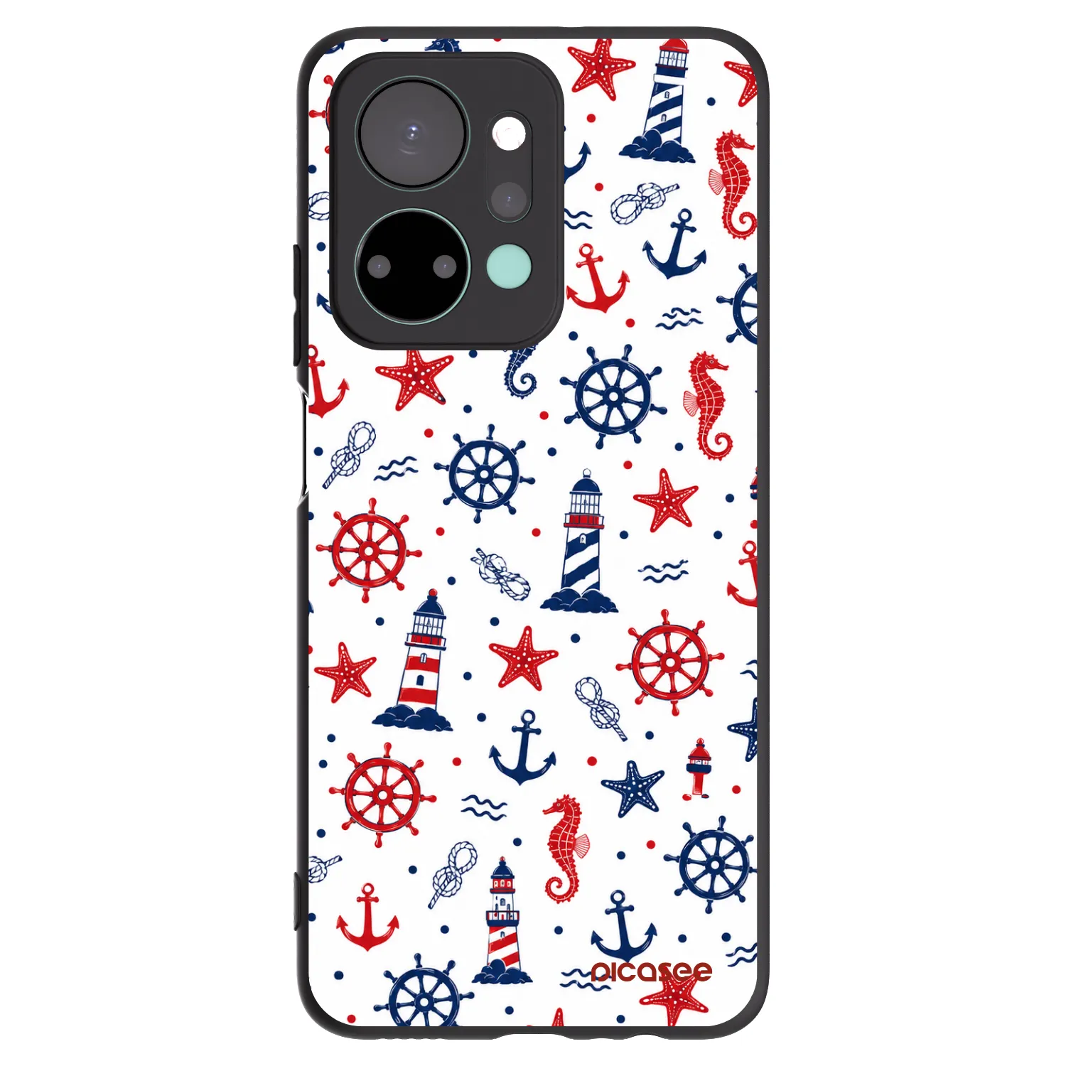 Picasee fekete szilikon tok az alábbi mobiltelefonokra Honor X7a - Sailor Vibes
