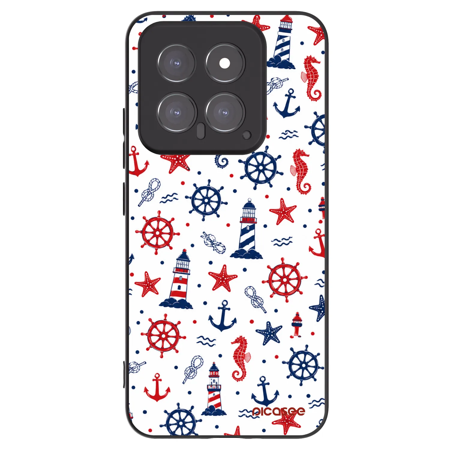 Picasee fekete szilikon tok az alábbi mobiltelefonokra Xiaomi 14 - Sailor Vibes