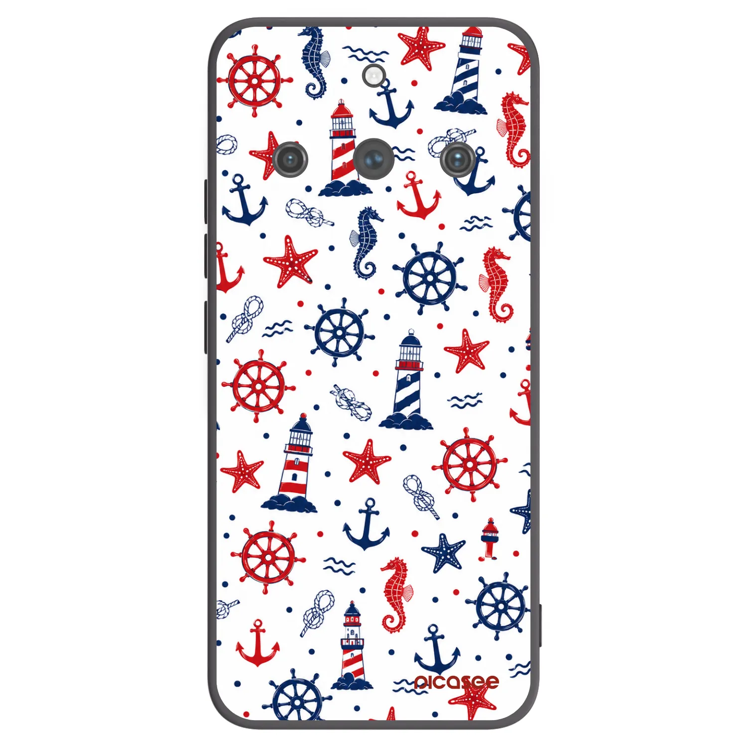 Picasee fekete szilikon tok az alábbi mobiltelefonokra Realme 11 Pro+ - Sailor Vibes