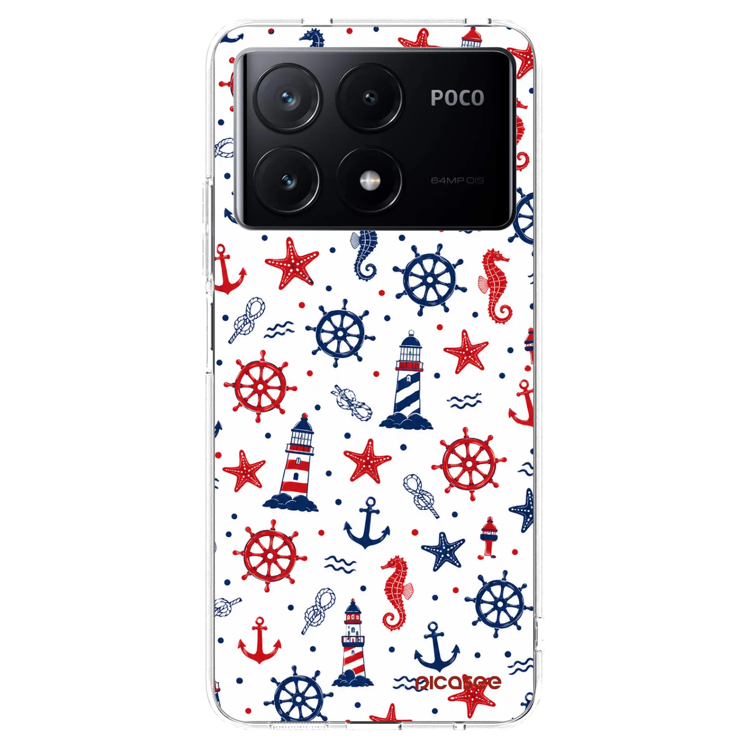 Picasee átlátszó szilikon tok az alábbi mobiltelefonokra Xiaomi Poco X6 Pro - Sailor Vibes