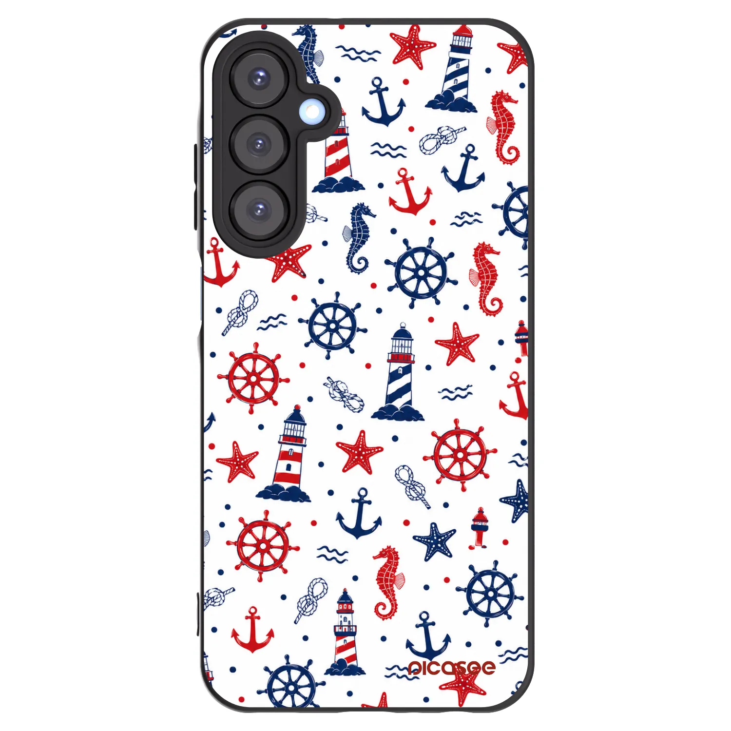 Picasee fekete szilikon tok az alábbi mobiltelefonokra Samsung Galaxy A25 A256B 5G - Sailor Vibes