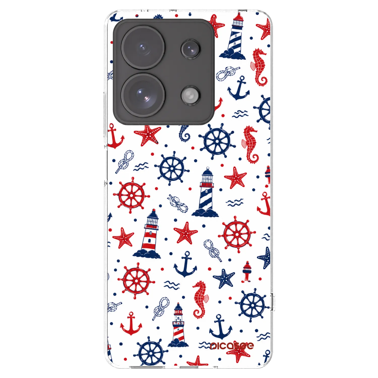 Picasee átlátszó szilikon tok az alábbi mobiltelefonokra Xiaomi Redmi Note 13 Pro 4G - Sailor Vibes