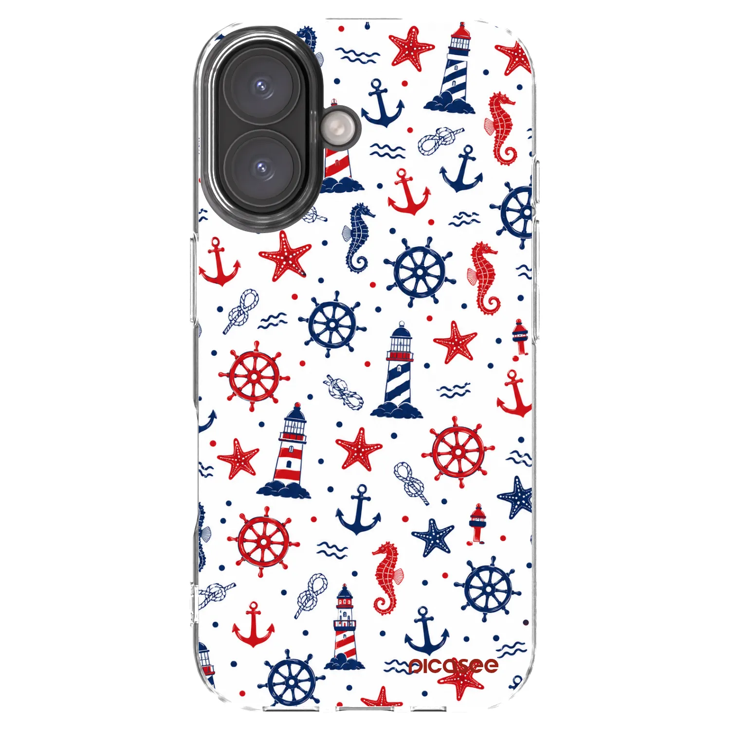 Picasee átlátszó szilikon tok az alábbi mobiltelefonokra Apple iPhone 16 - Sailor Vibes