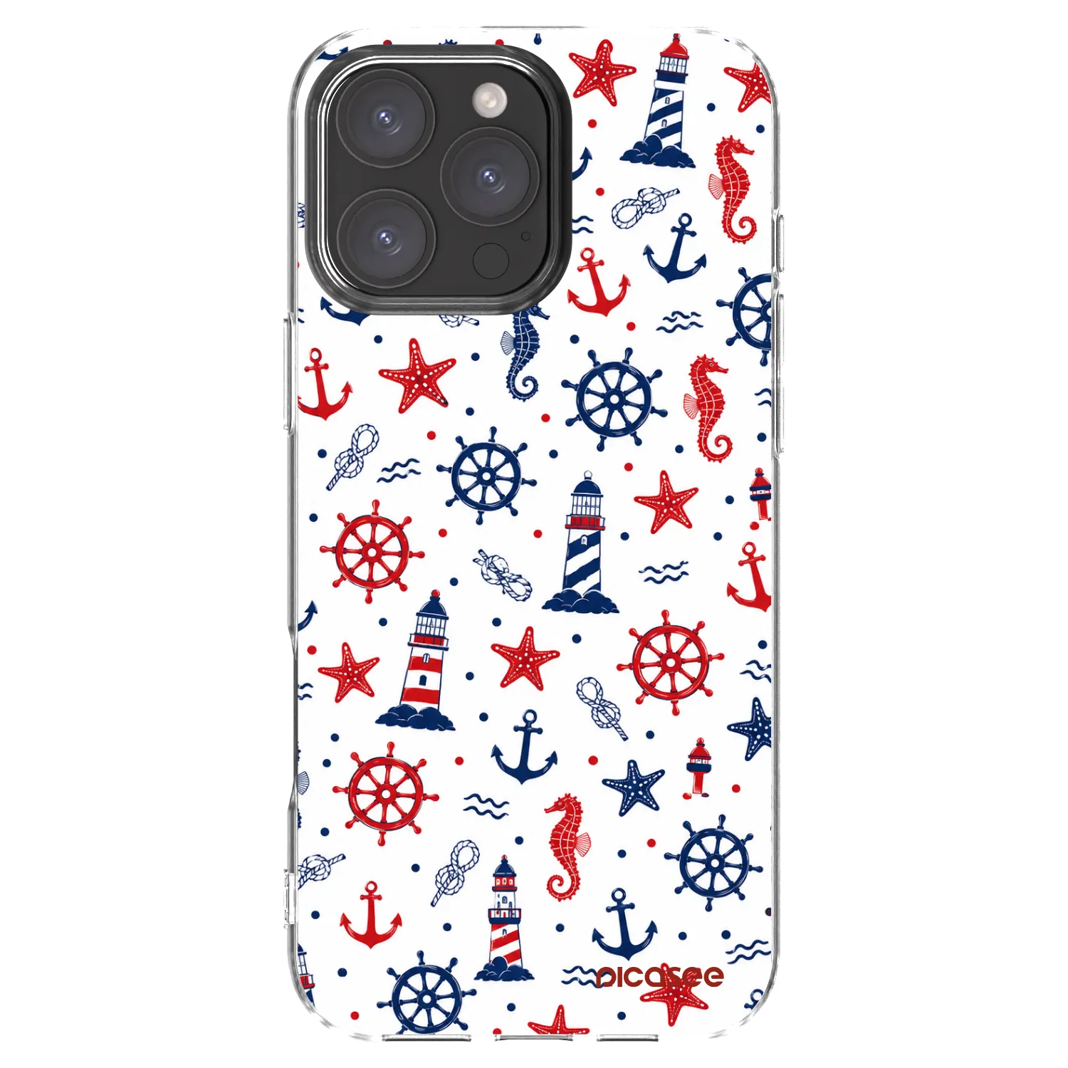 Picasee átlátszó szilikon tok az alábbi mobiltelefonokra Apple iPhone 16 Pro Max - Sailor Vibes