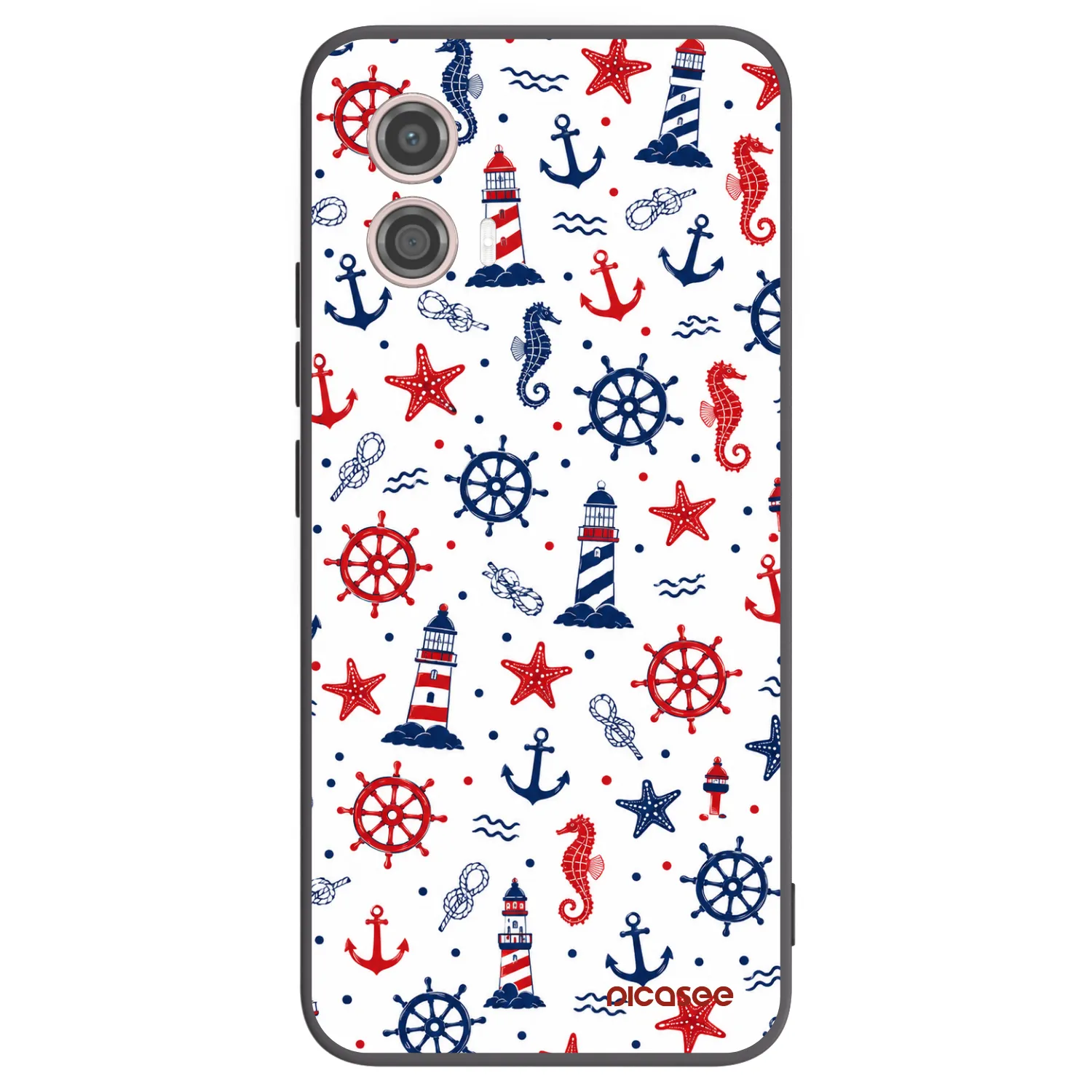 Picasee fekete szilikon tok az alábbi mobiltelefonokra Motorola Moto G53 5G - Sailor Vibes