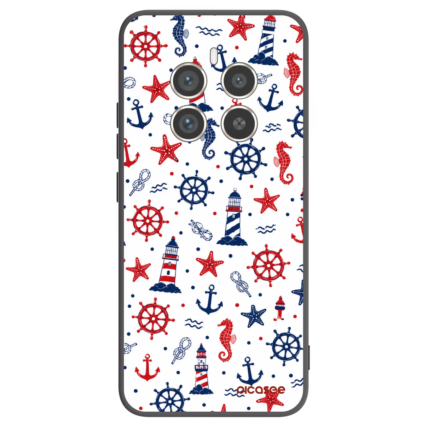Picasee fekete szilikon tok az alábbi mobiltelefonokra Realme 12 Pro 5G - Sailor Vibes