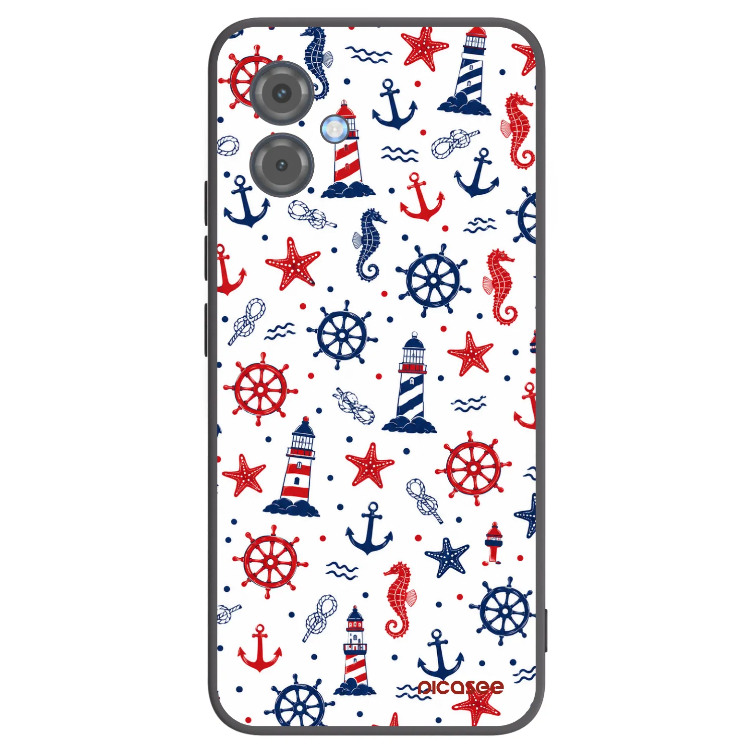 Picasee fekete szilikon tok az alábbi mobiltelefonokra Motorola Moto G14 - Sailor Vibes