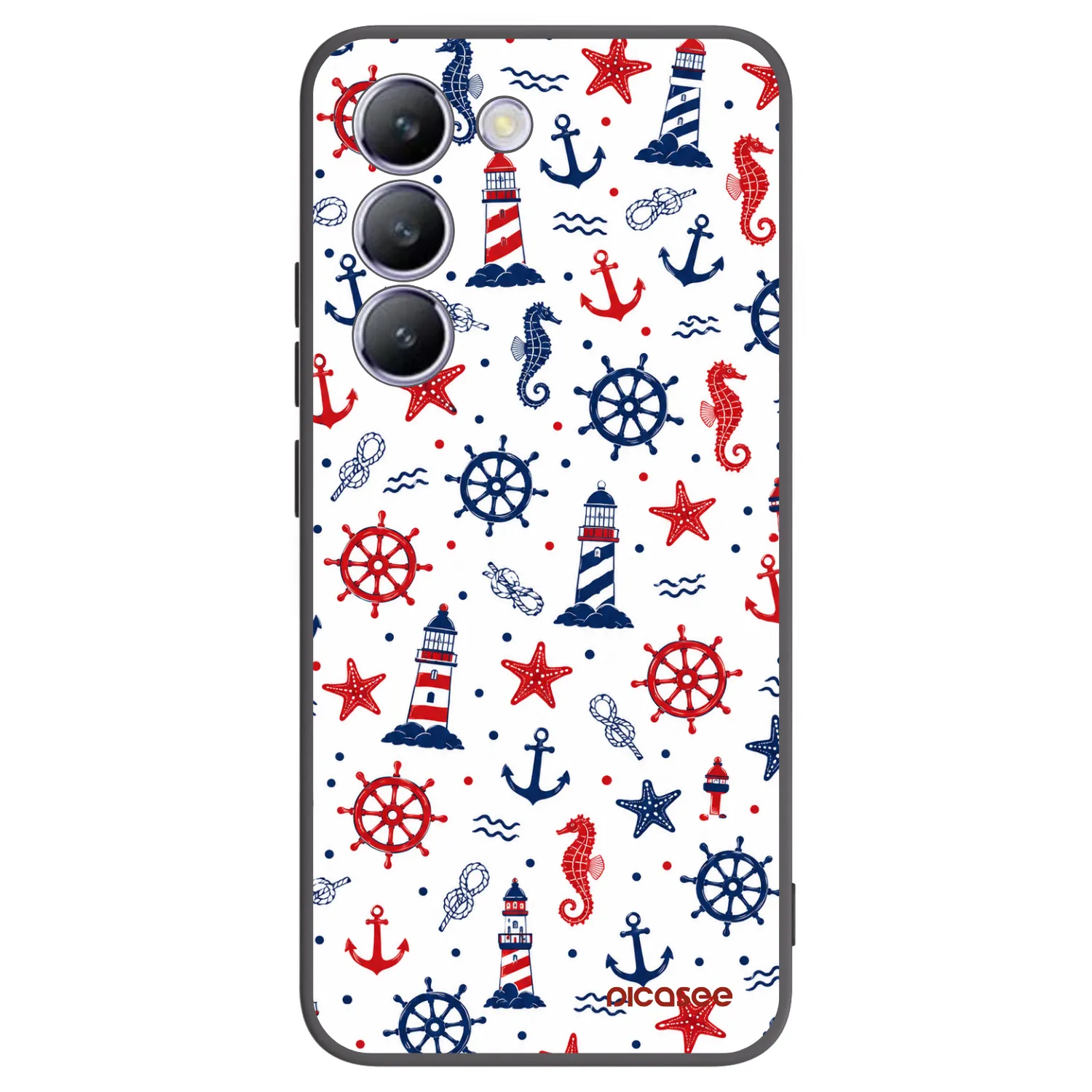 Picasee fekete szilikon tok az alábbi mobiltelefonokra Vivo V40 SE 5G - Sailor Vibes