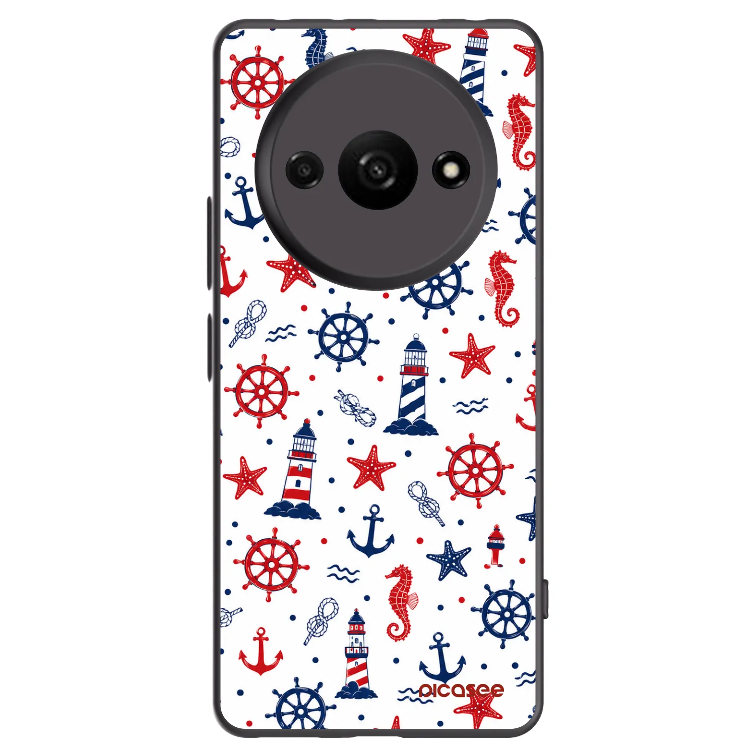 Picasee fekete szilikon tok az alábbi mobiltelefonokra Xiaomi Redmi A3 - Sailor Vibes