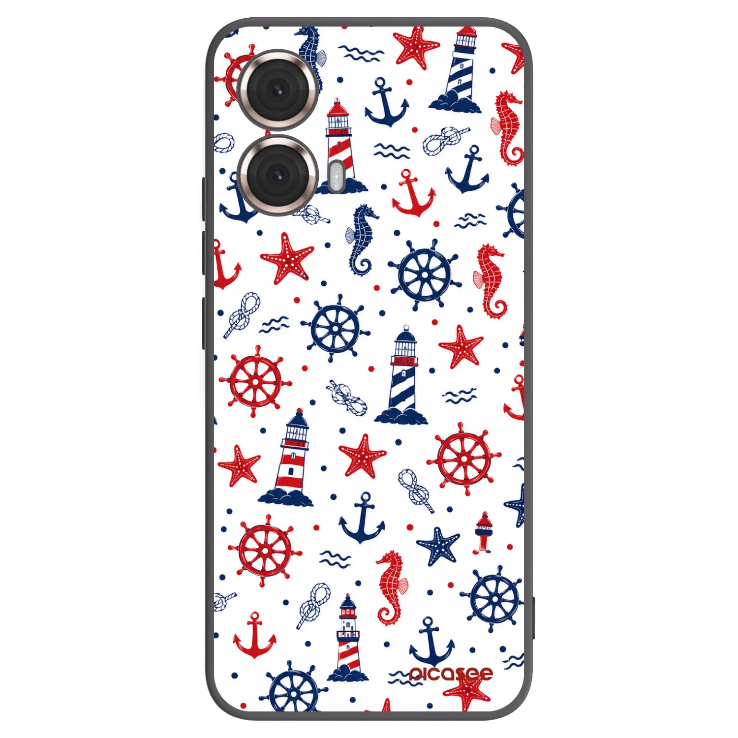 Picasee fekete szilikon tok az alábbi mobiltelefonokra Motorola Moto G85 - Sailor Vibes