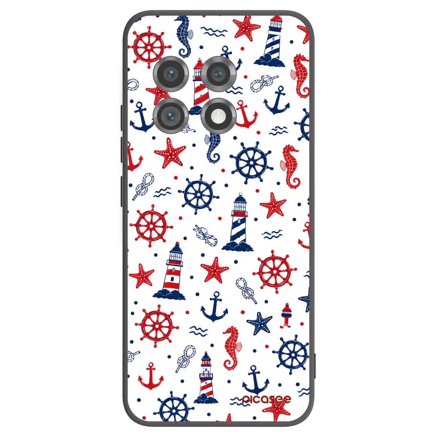 Picasee fekete szilikon tok az alábbi mobiltelefonokra OnePlus 11 5G - Sailor Vibes