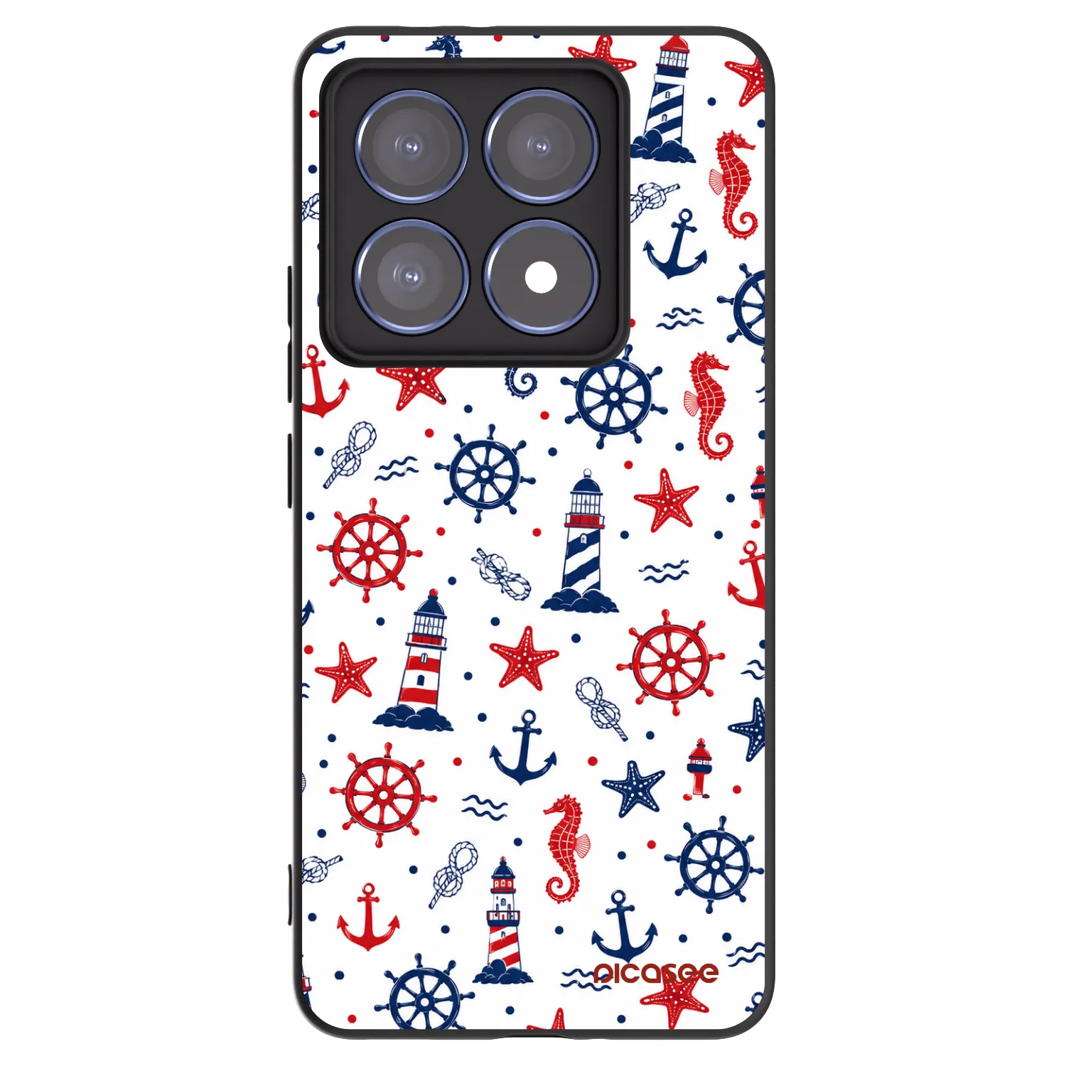 Picasee fekete szilikon tok az alábbi mobiltelefonokra Xiaomi 14T Pro - Sailor Vibes