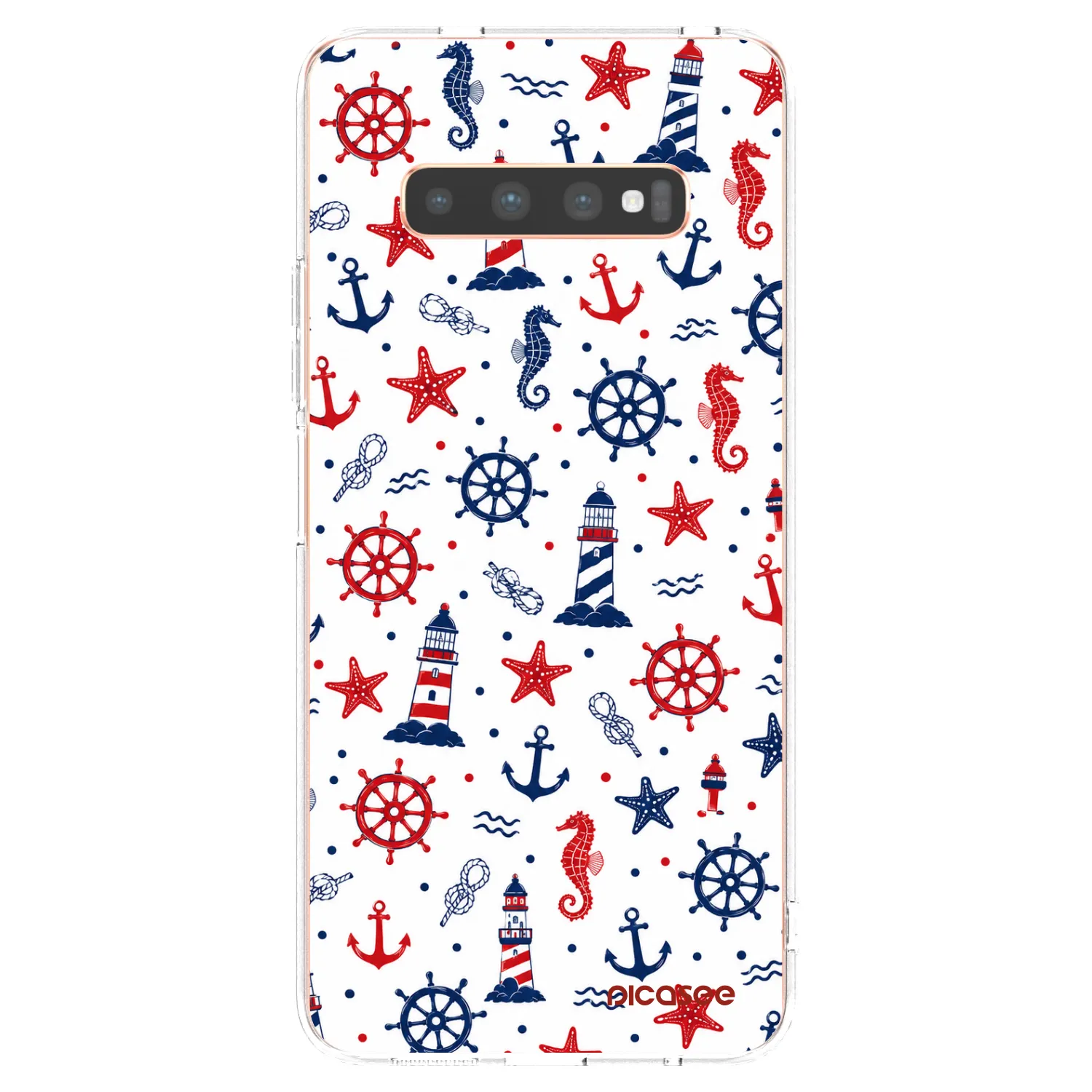 Picasee átlátszó szilikon tok az alábbi mobiltelefonokra Samsung Galaxy S10 Plus G975 - Sailor Vibes
