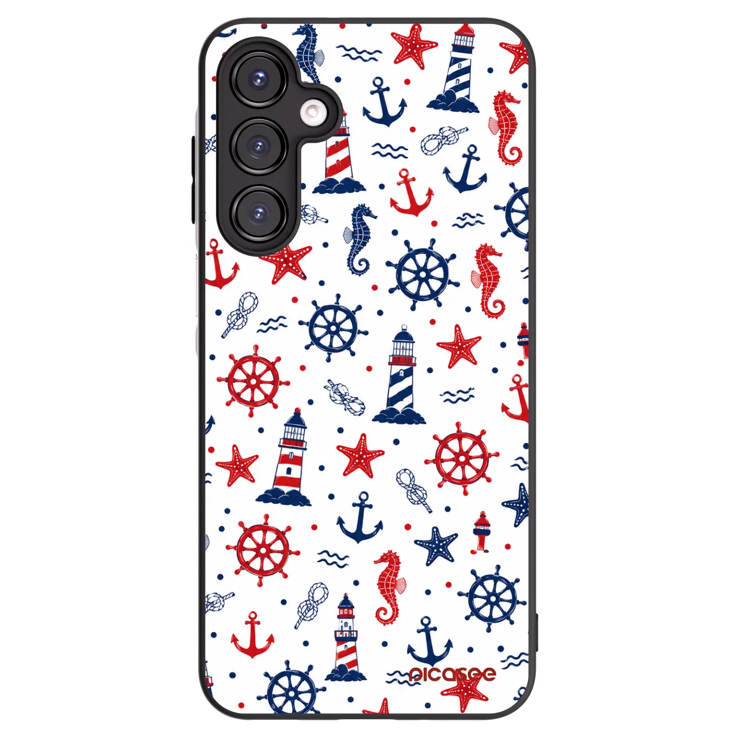 Picasee fekete szilikon tok az alábbi mobiltelefonokra Samsung Galaxy A16 5G - Sailor Vibes